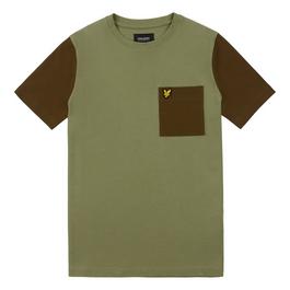 Lyle and Scott Golden Eagle Colour Block T Shirt Juniors