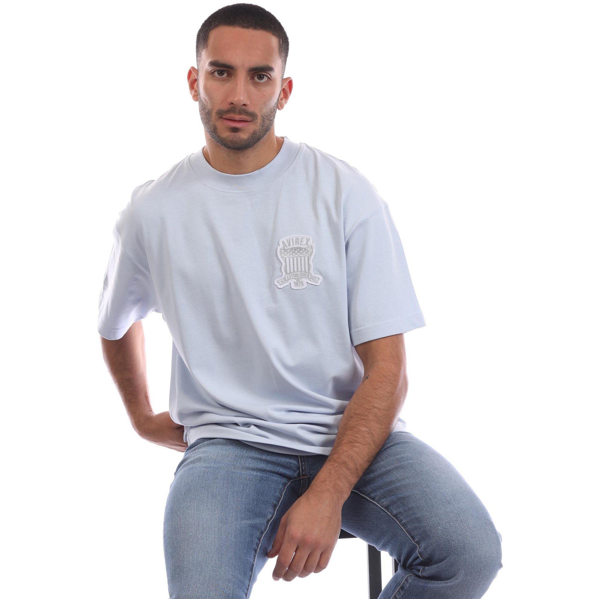 Sky Blue - Avirex - AVX Lenox Tee Sn99 - 4