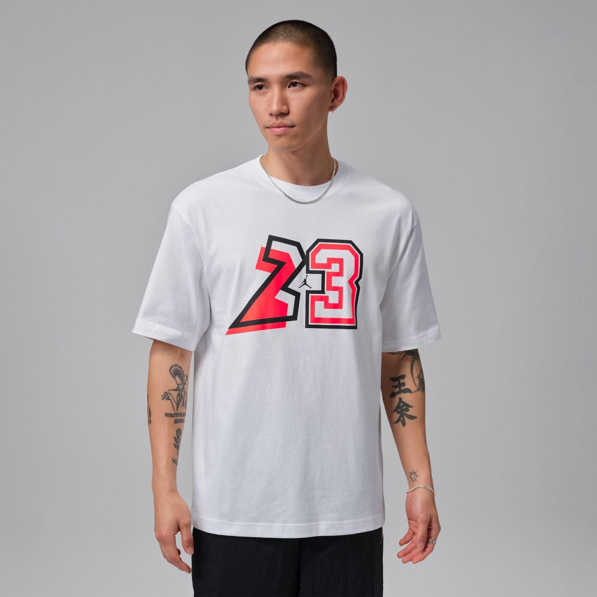 Air Jordan Men's White/Black T-Shirt - S