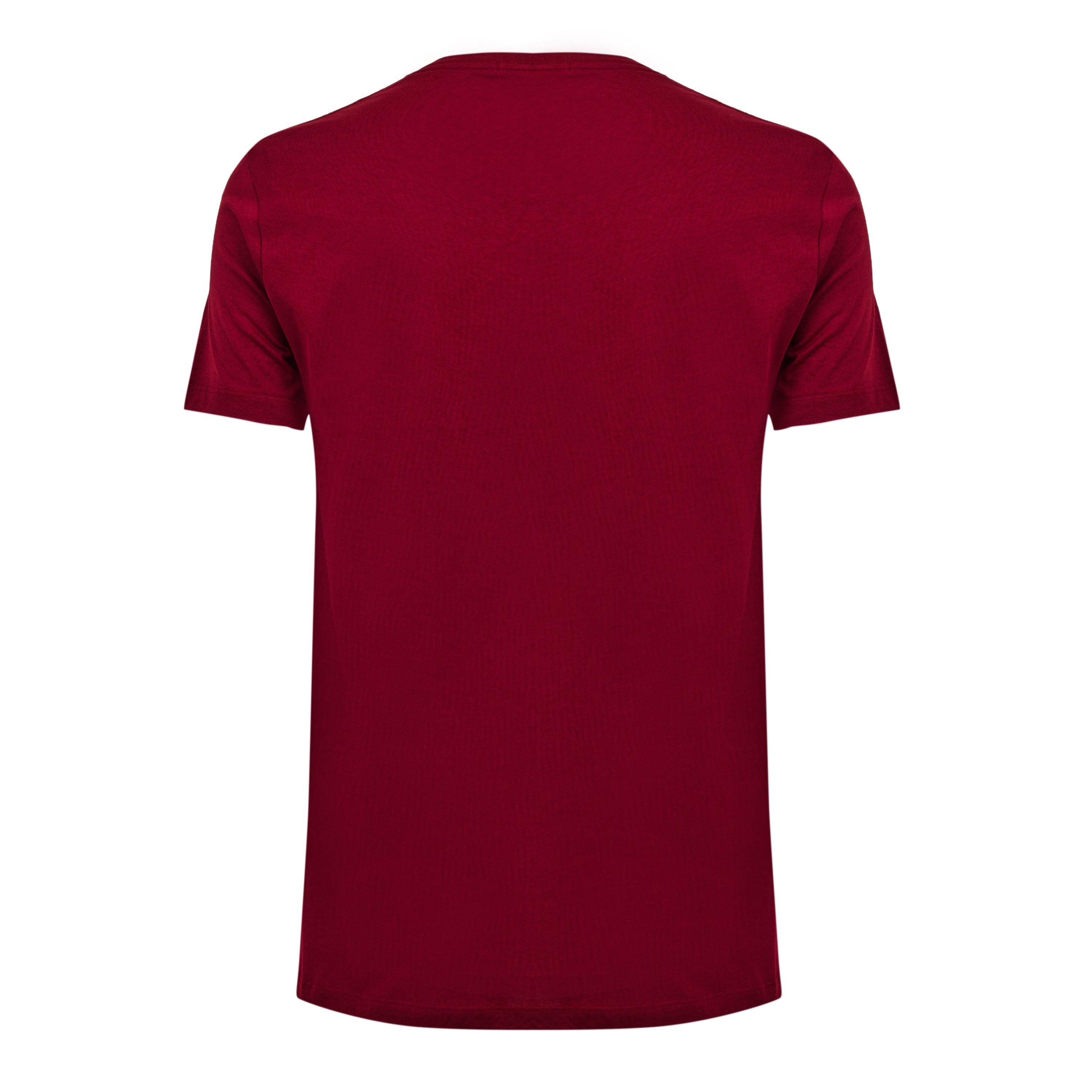 Dark Red - Boss - Mens BOSS Short Sleeve T-Shirt - Regular Fit (Tessler) - 2
