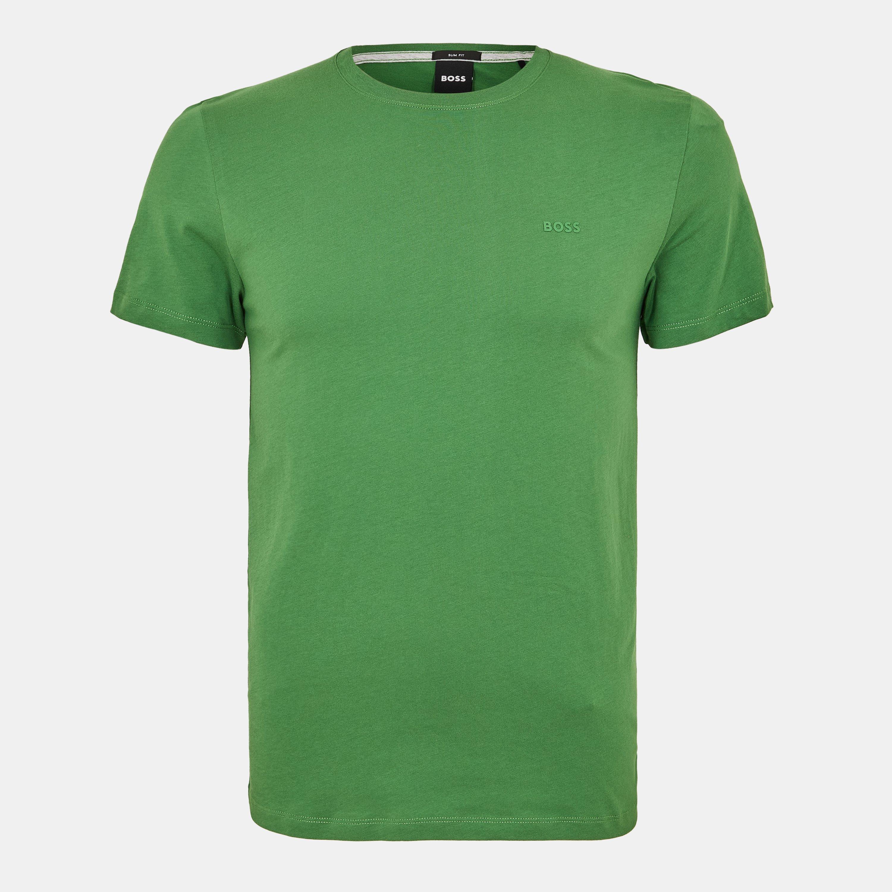 Open Green - Boss - Mens BOSS Short Sleeve T-Shirt - Regular Fit (Tessler) - 1