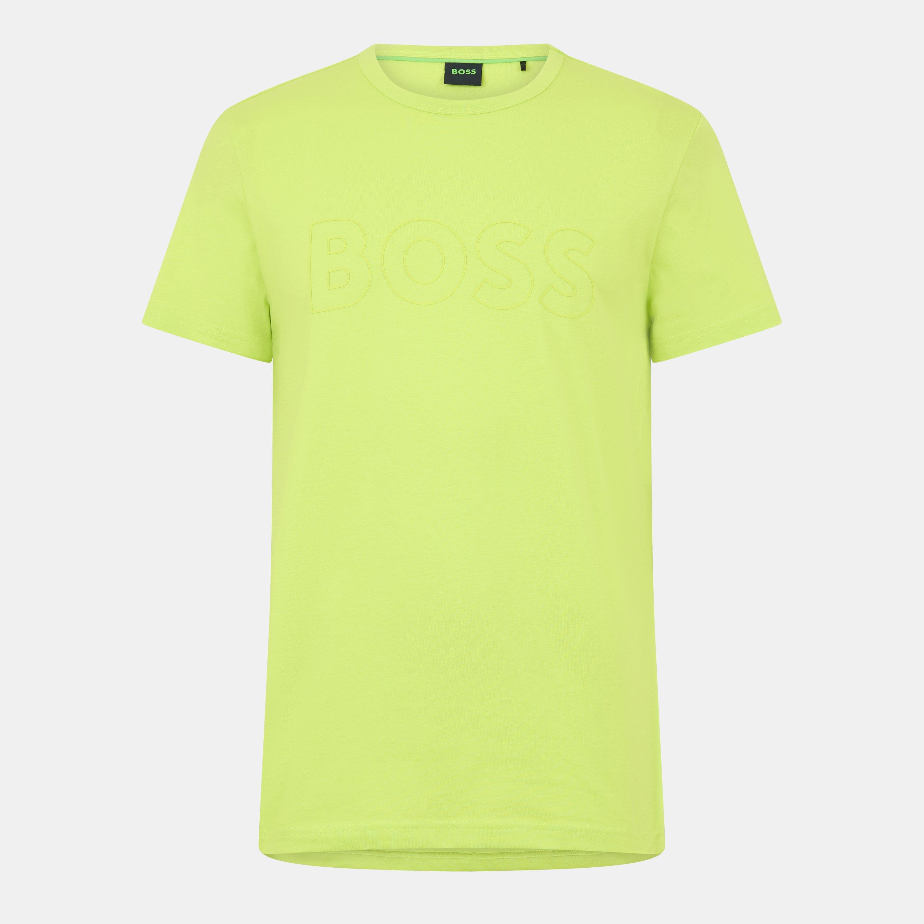 Boss Men's Teebo Regular Fit T-Shirt - Bright Green - S