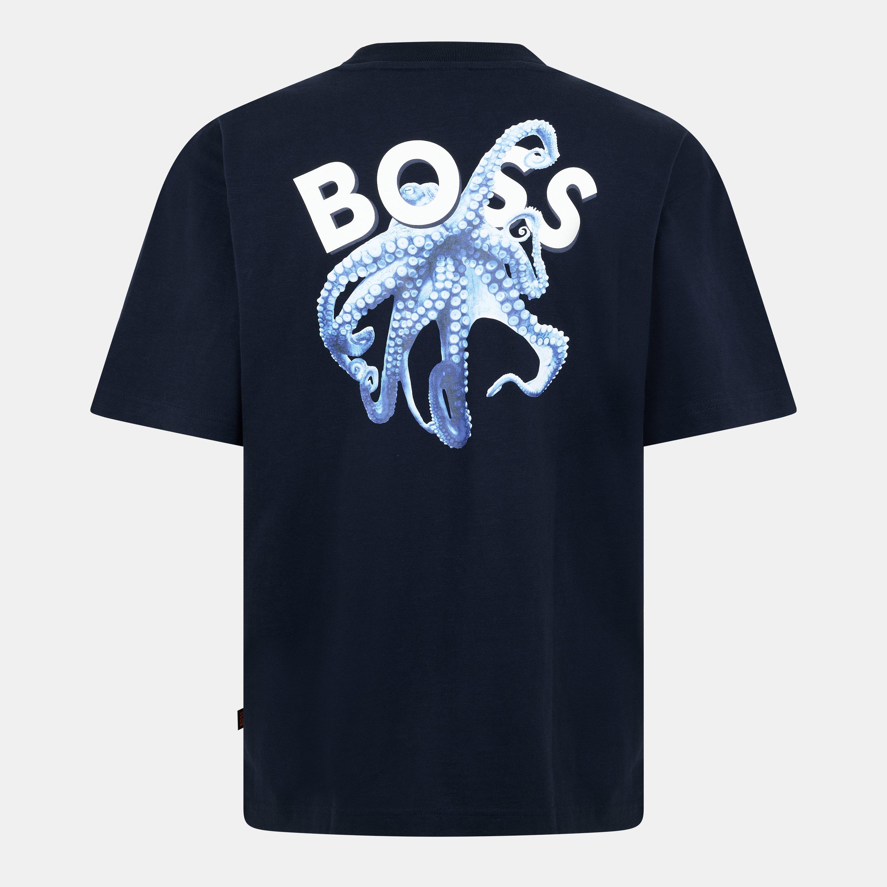 Dark Blue - Boss - Men's Te Numbers T-Shirt - 2