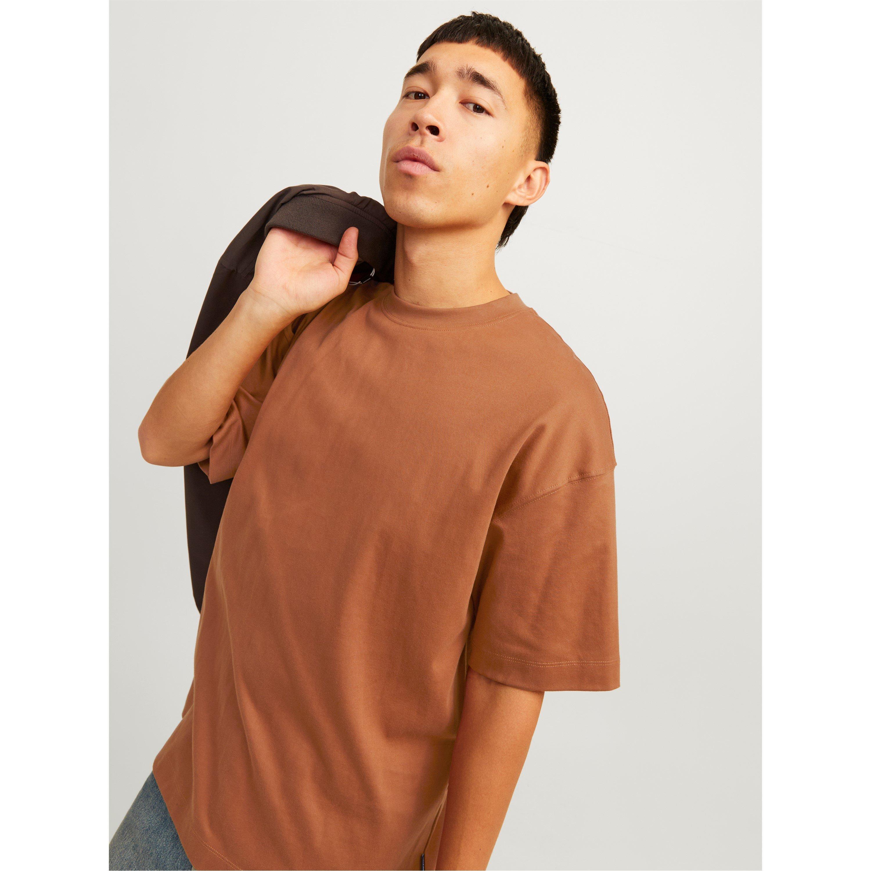 Mocha Bisque - Jack and Jones - Men's Regular Fit T-Shirt - 4