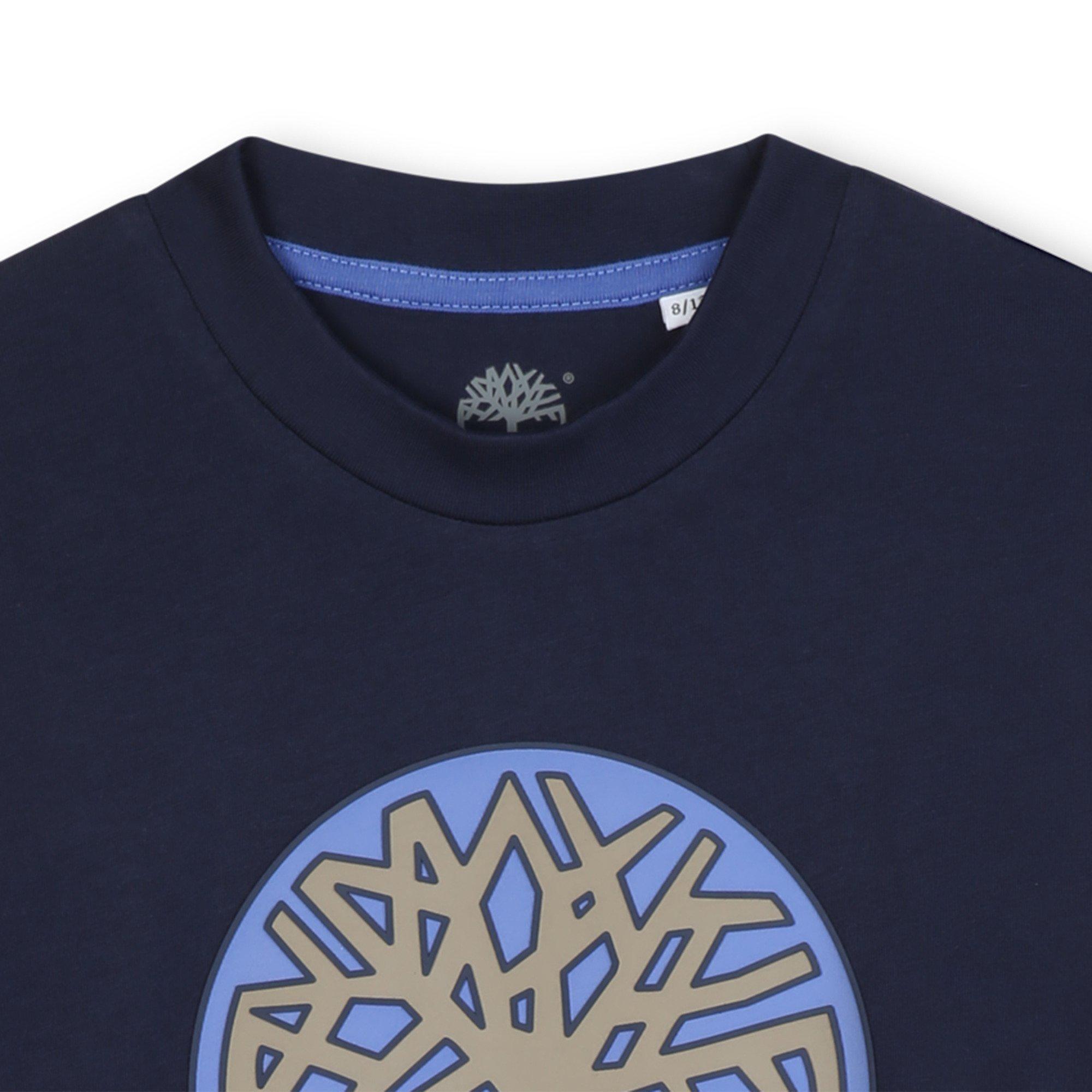 Navy - Timberland - Kids' Timb Large Logo T-Shirt - 3