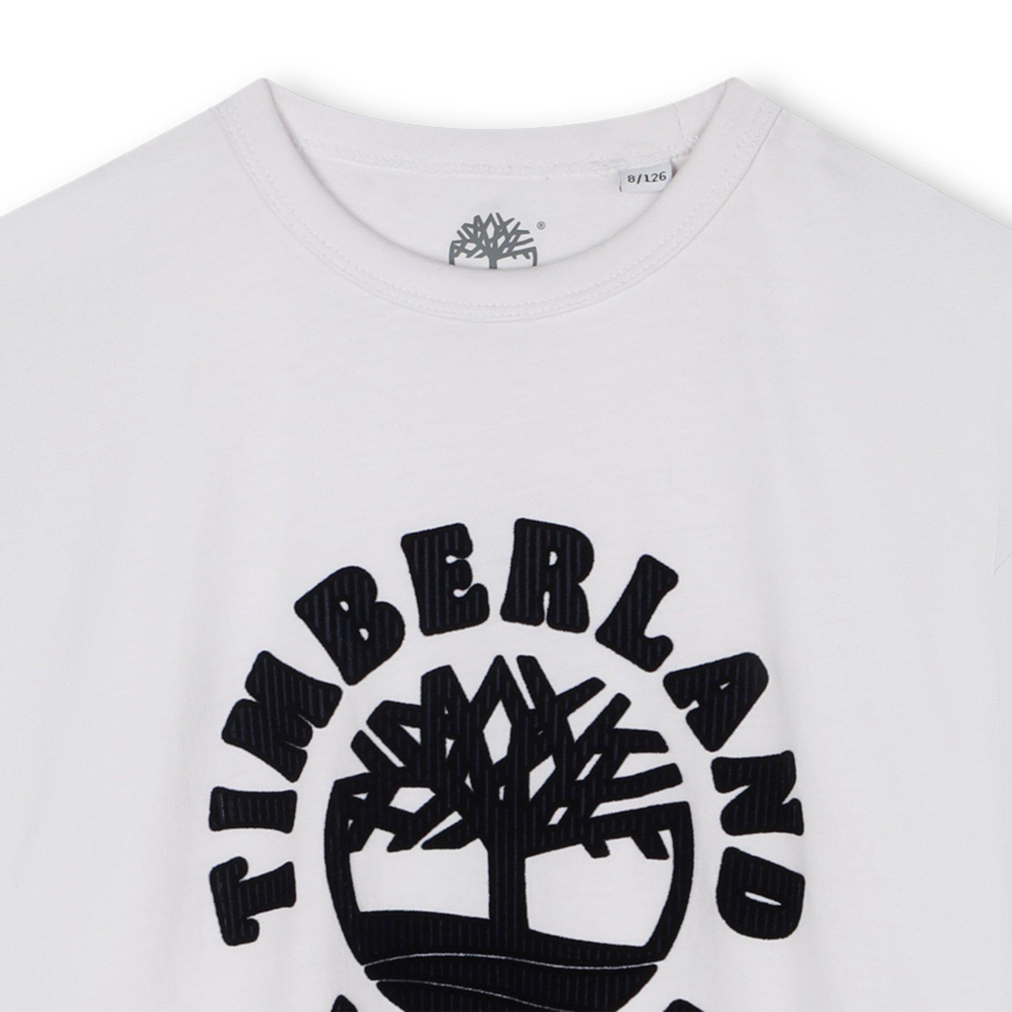White/Black - Timberland - Timb Logo Tee Jn54 - 3