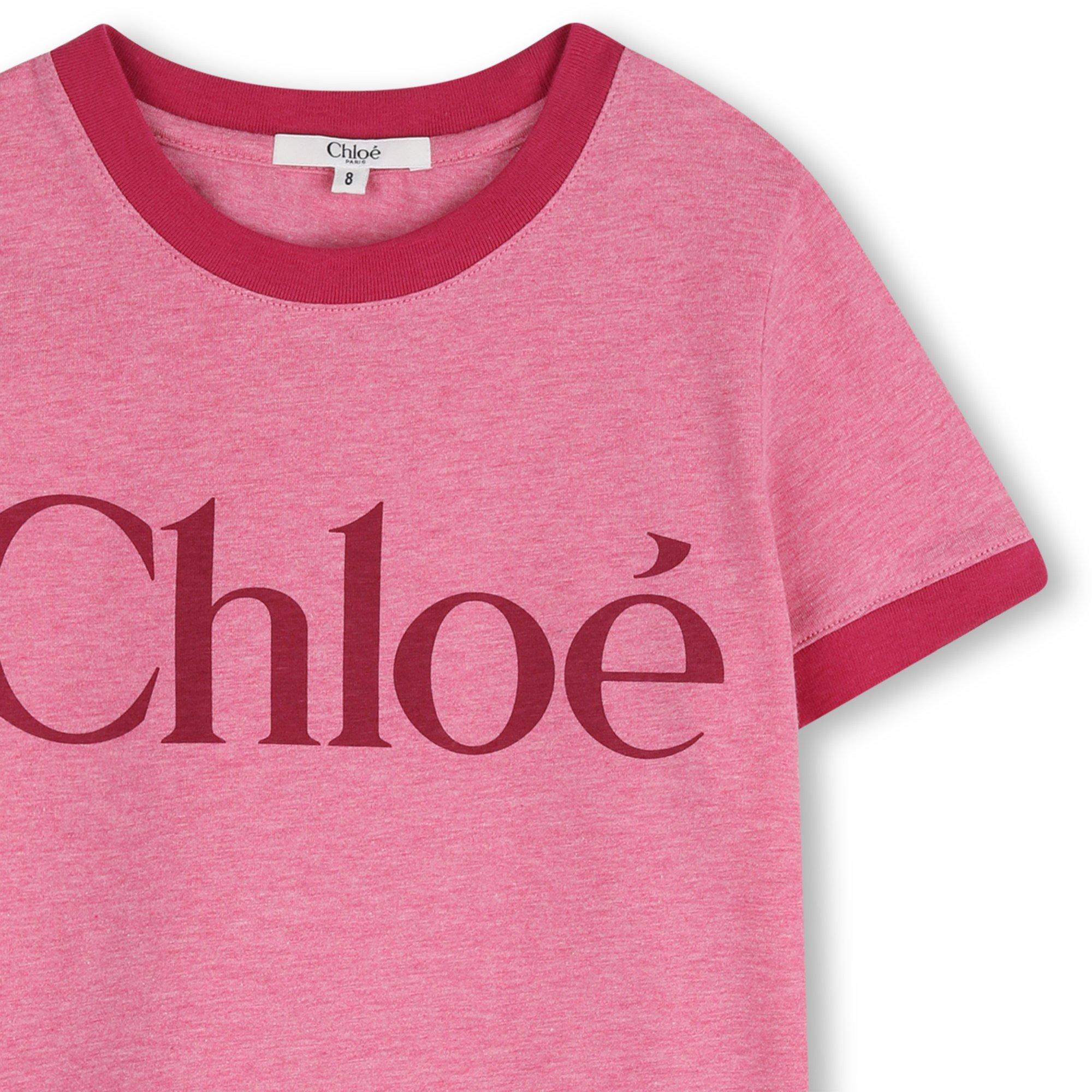 Pink - Chloe - Chloe SS T Shirt Jn63 - 3