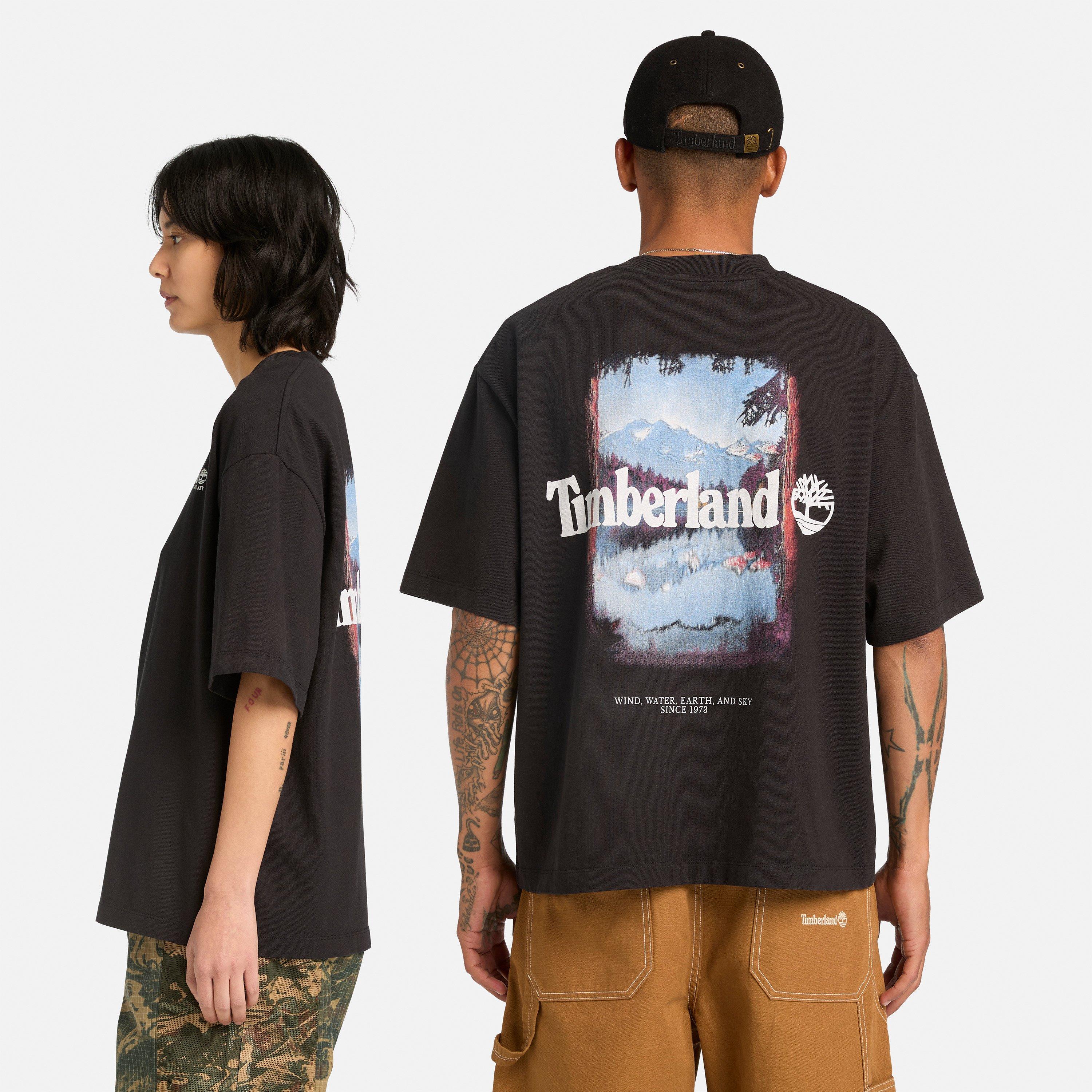 Black - Timberland - Men's Oversized T-Shirt - 1