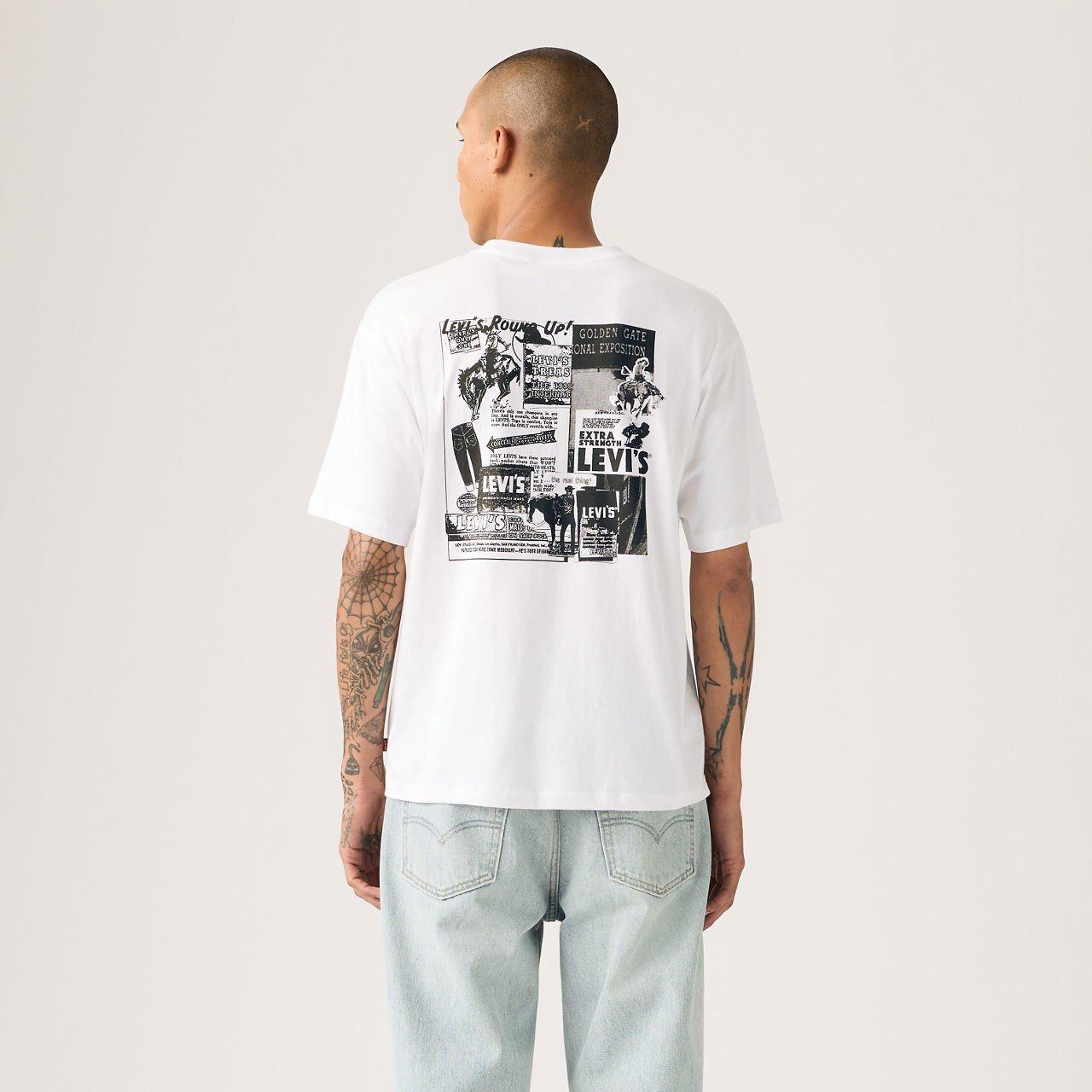 White - Levis - Vintage Fit Graphic Tee Cowboy - 2