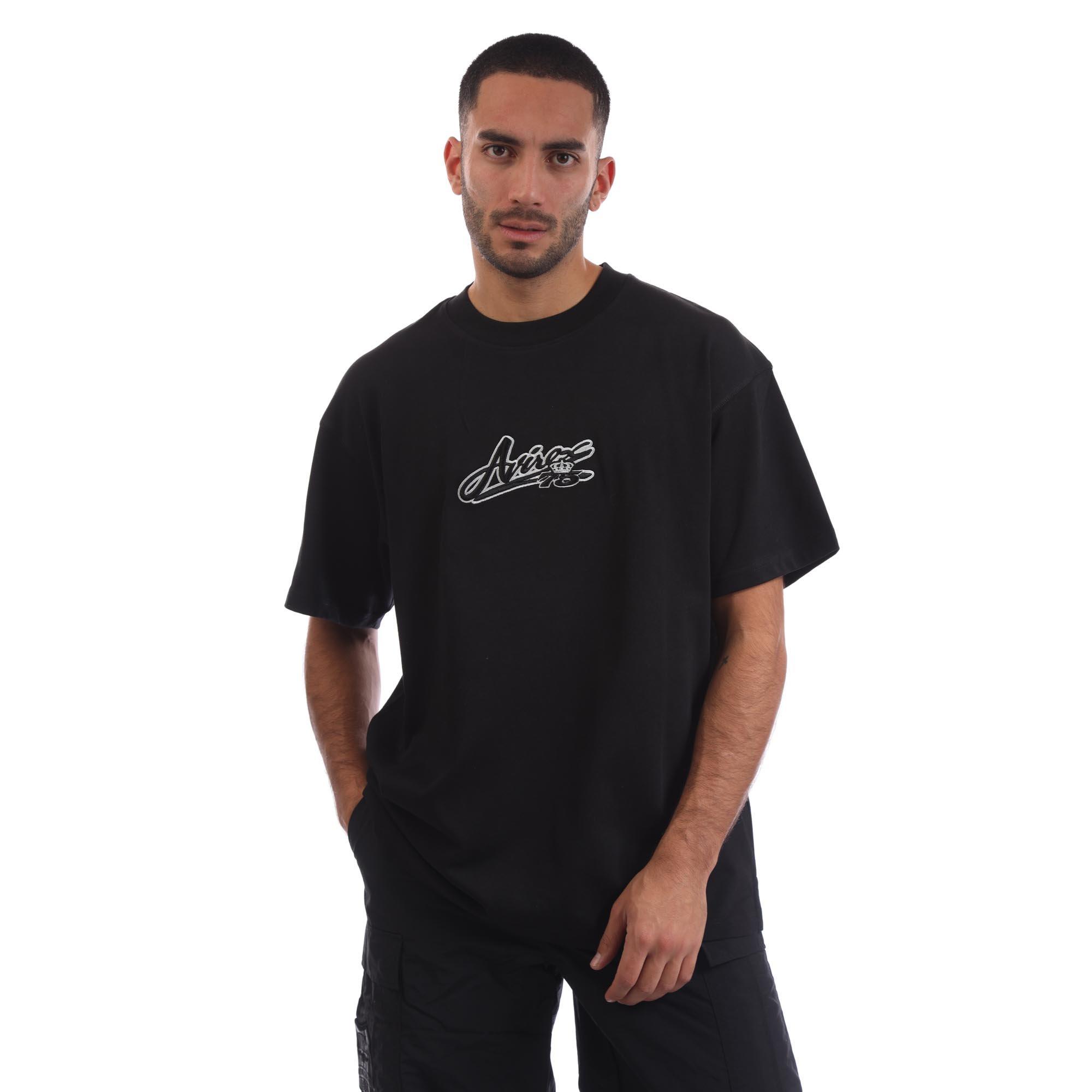 Black - Avirex - Men's Rego Oversized Fit Oversized T-Shirt - 1