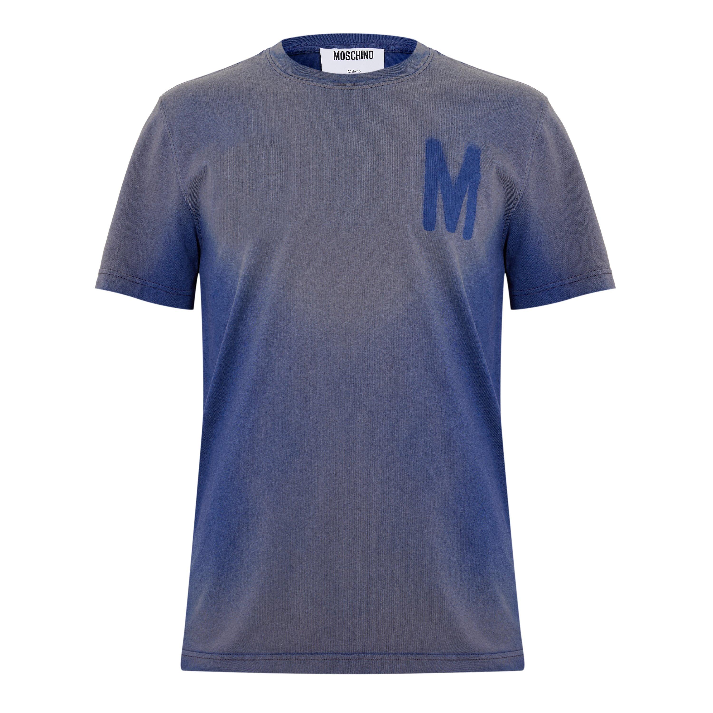 Multi Blue - Moschino - Moschino M Logo Tee Sn62 - 1