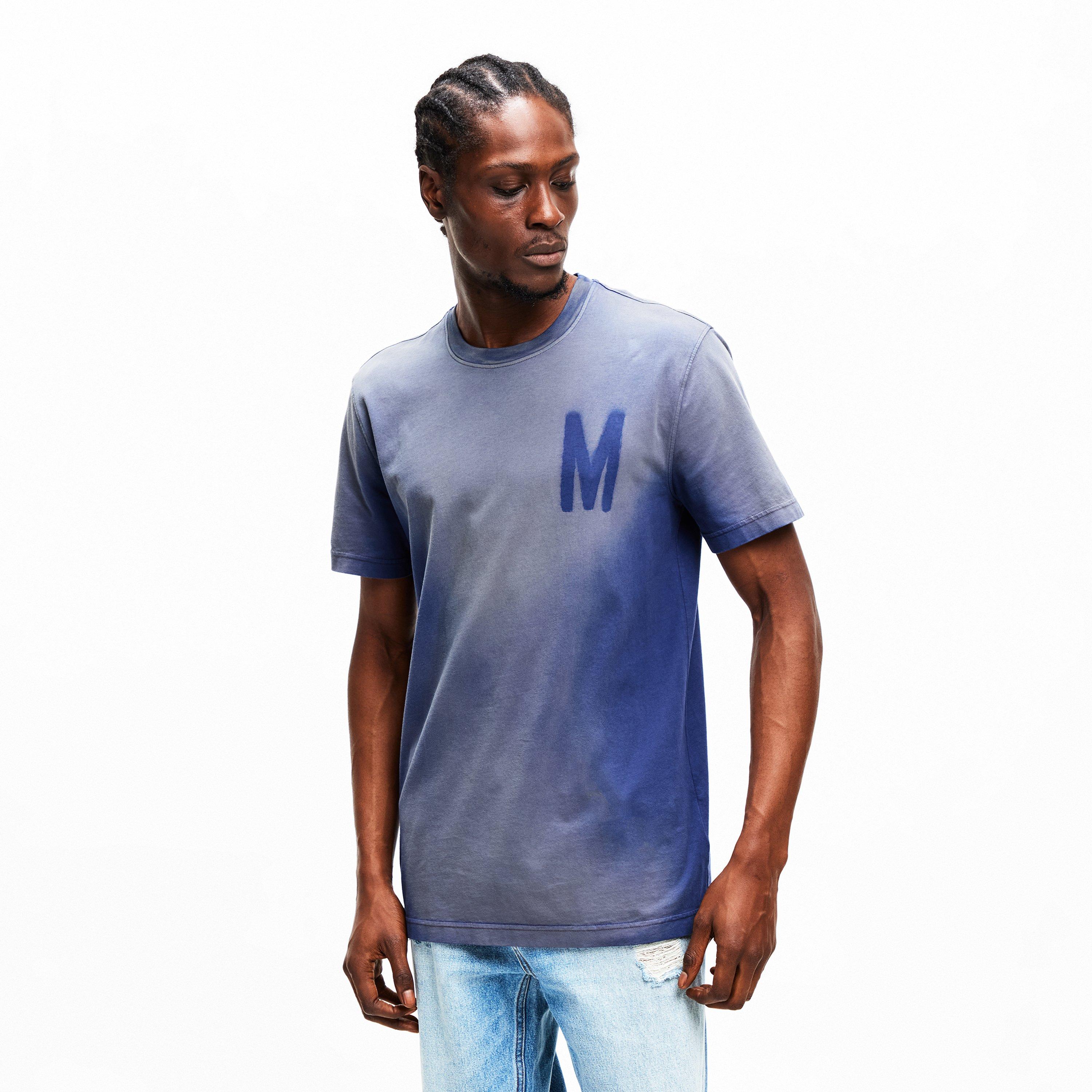 Multi Blue - Moschino - Moschino M Logo Tee Sn62 - 3