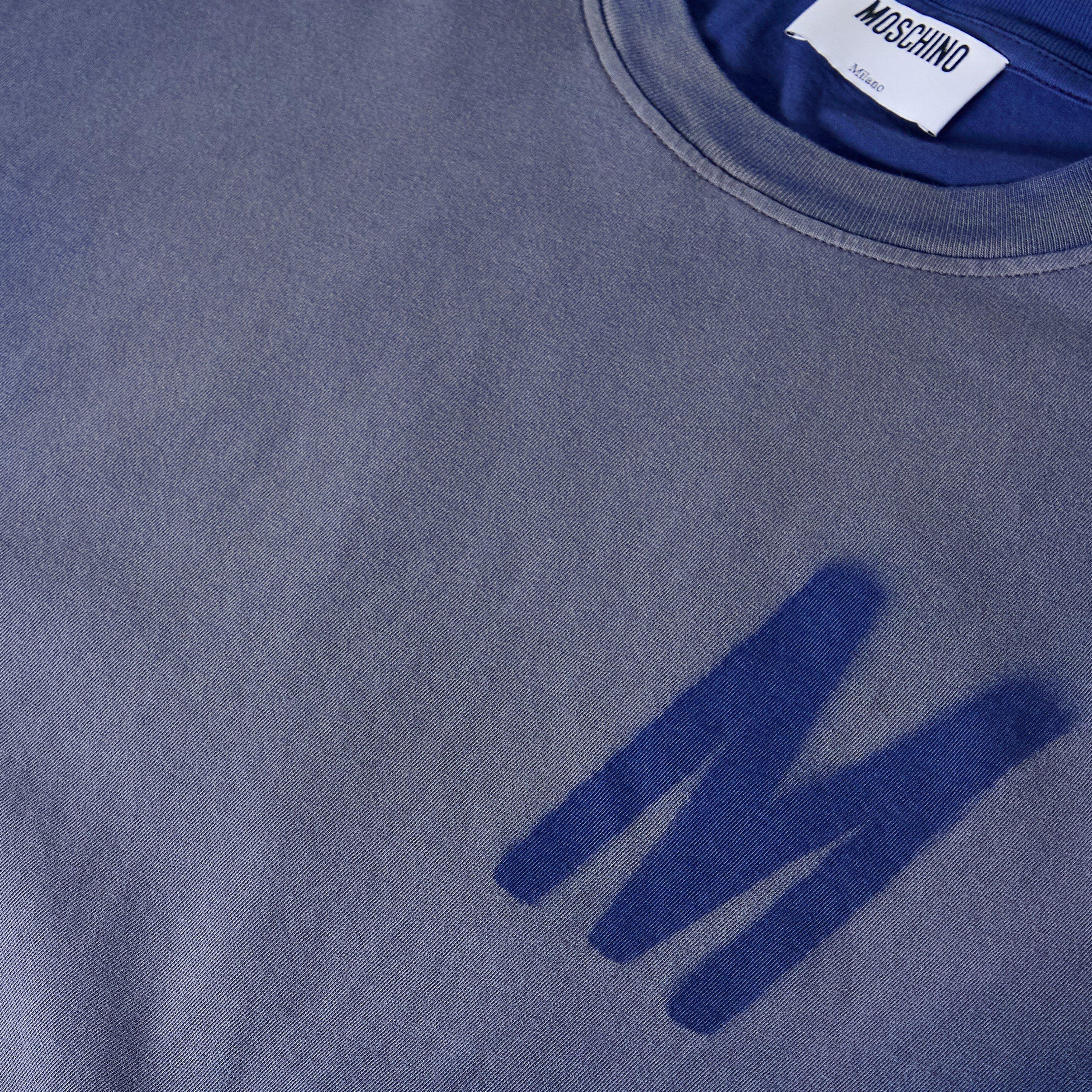 Multi Blue - Moschino - Moschino M Logo Tee Sn62 - 5