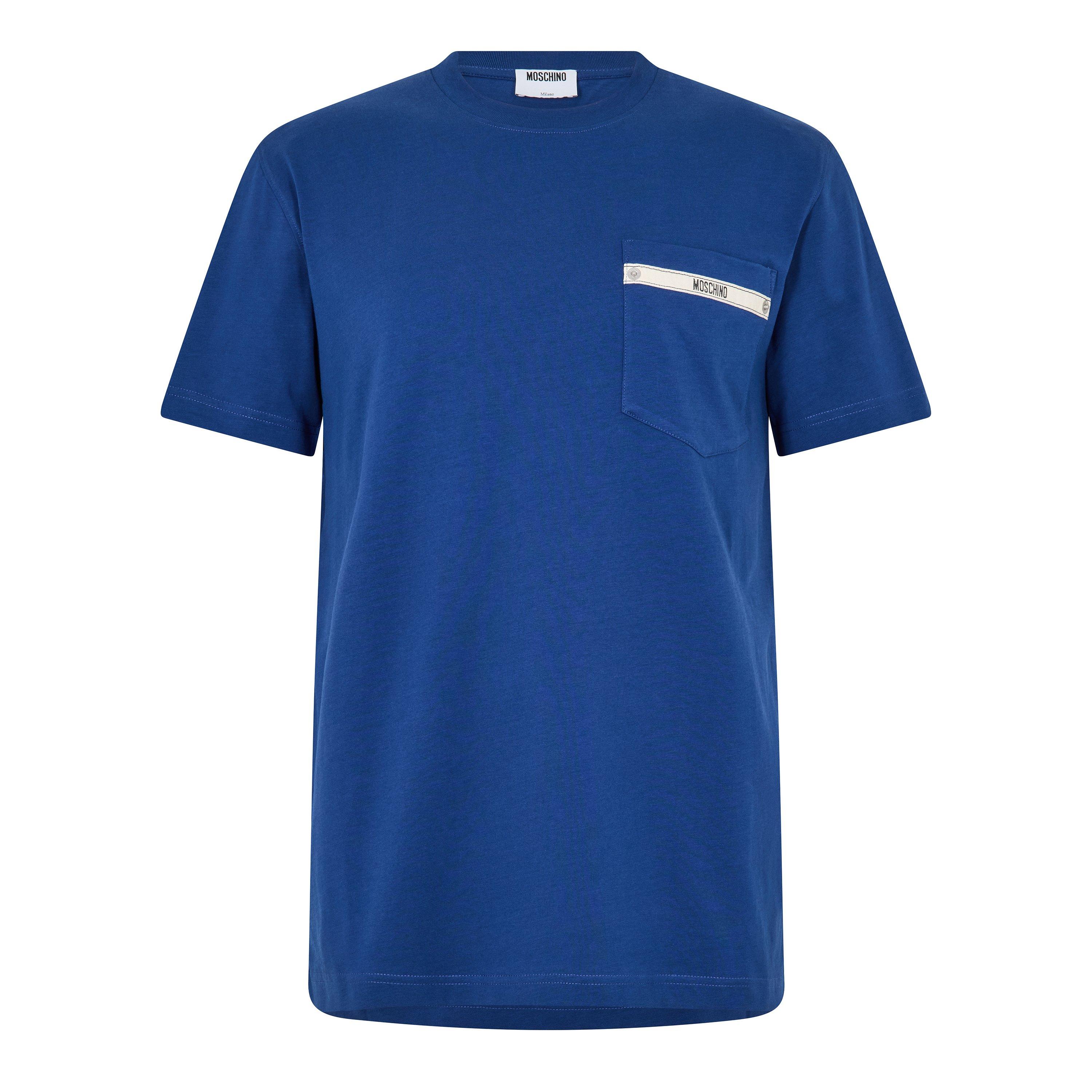 Blue - Moschino - Men's Tape T-Shirt - 1