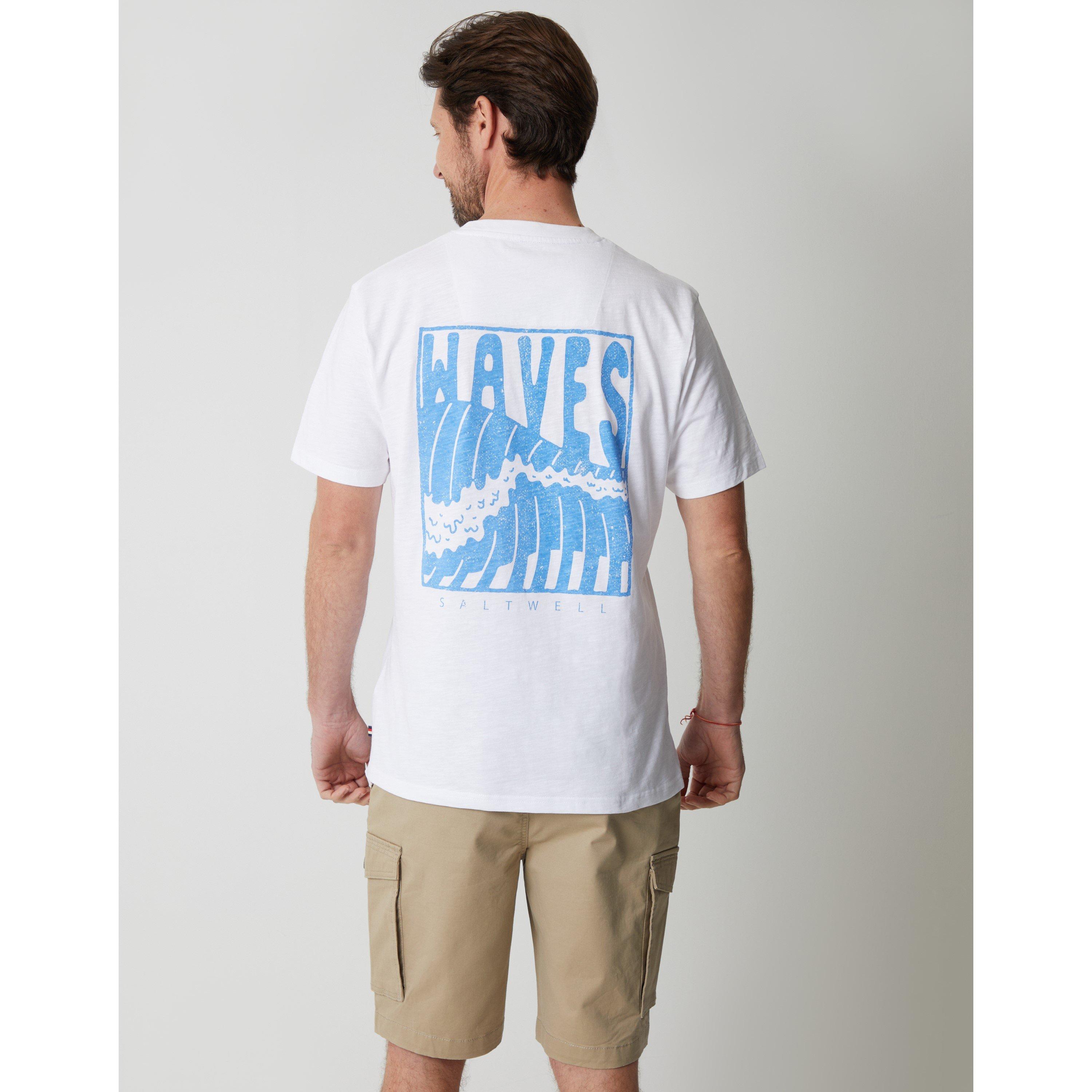 White - Saltwell - Saltwel Argyle Regular Fit T-Shirt - 3