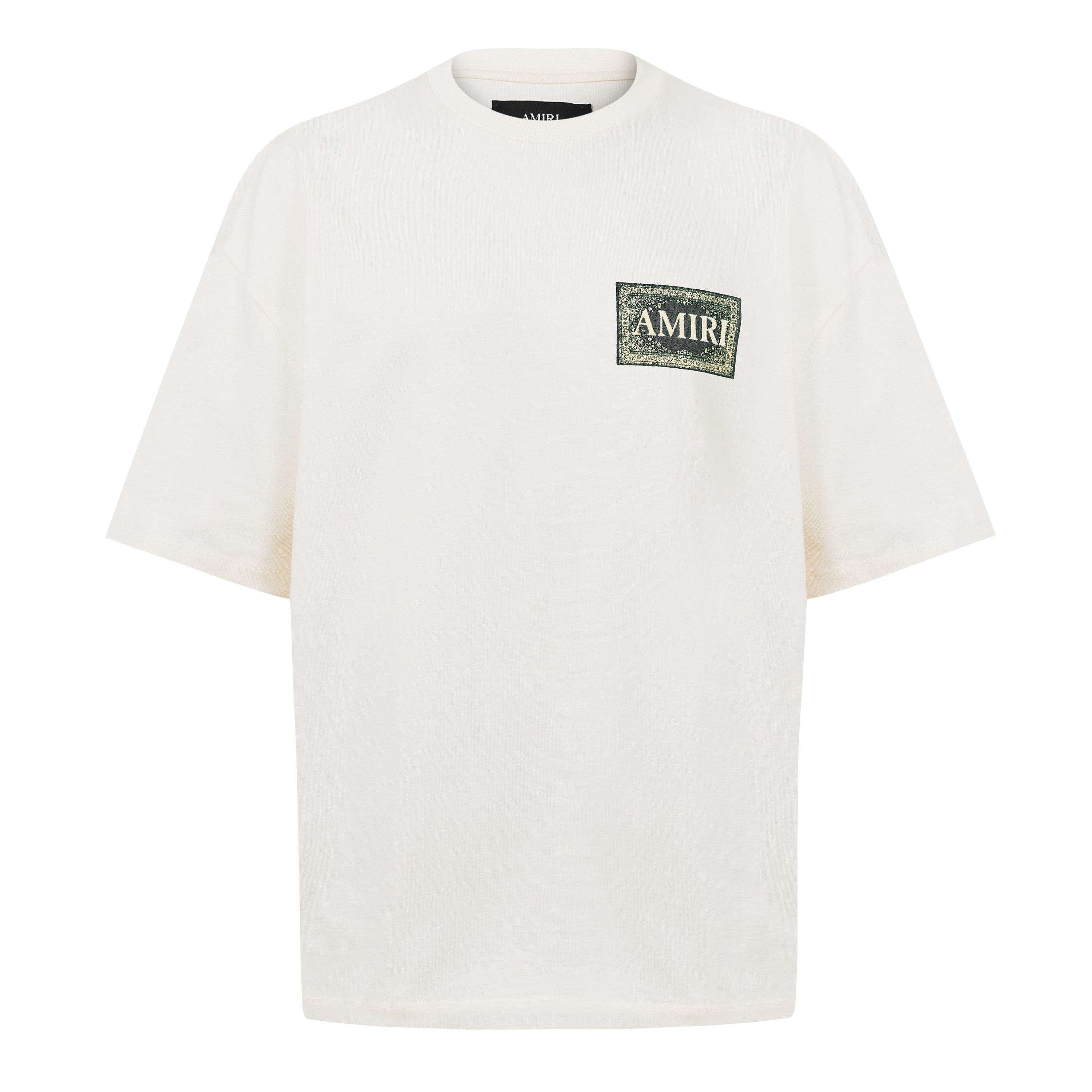 Amiri Men's Bandana Oversized T-Shirt - Ivory - L