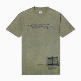 CP Company Jersey Treated Next Landscape Print T-Shirt
