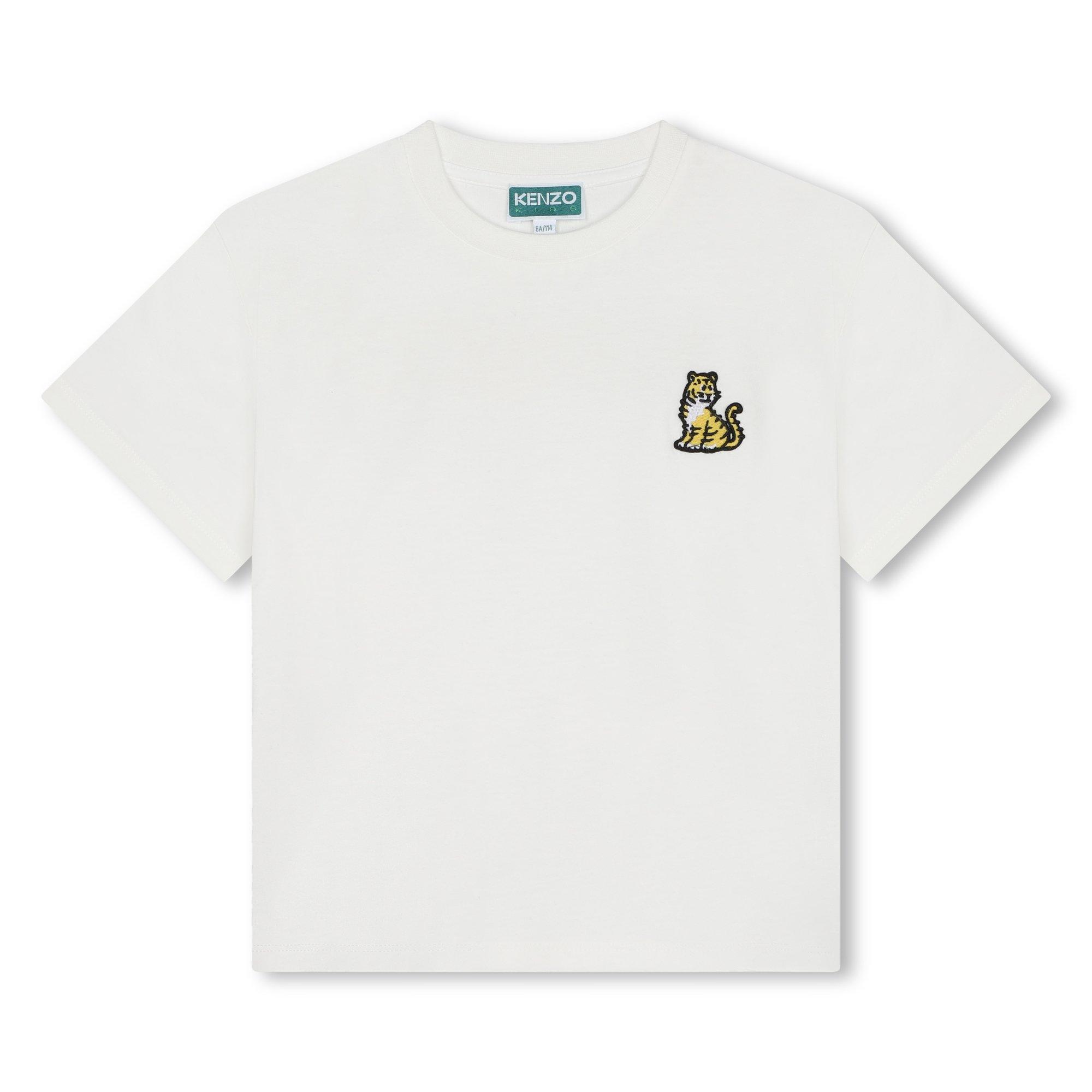 Kenzo  Kids Embroidered Tiger T-Shirt Juniors - White 12P - 12Y