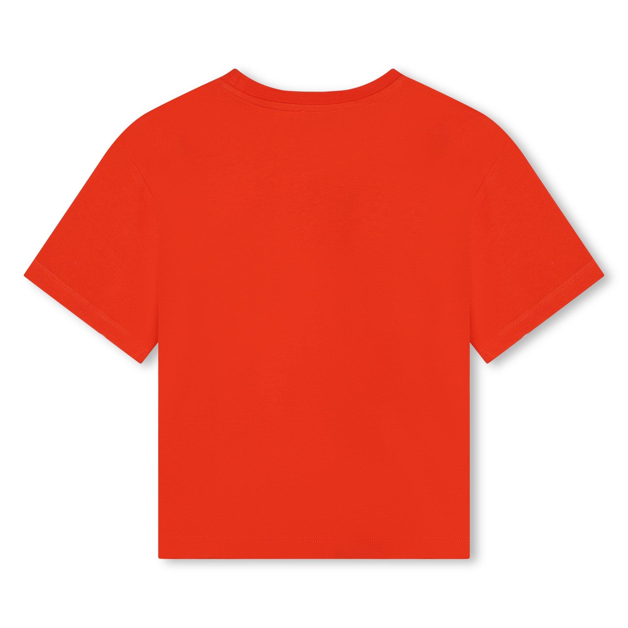 Red 99A - Kenzo - Unisex Kids' Logo Regular Fit T-Shirt - 2