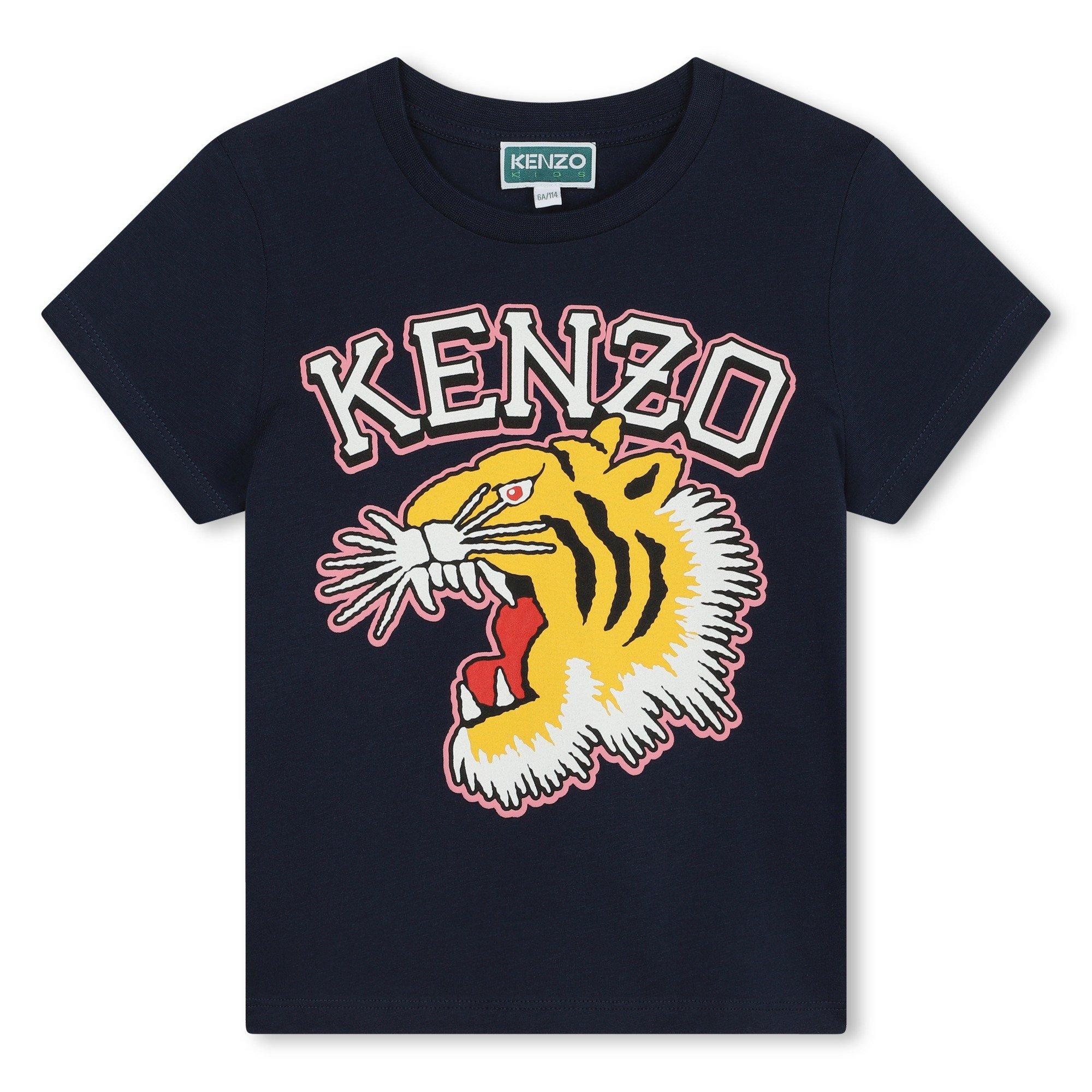 Kenzo  Kids Varsity Tiger T-Shirt Juniors - Navy 84A - 12Y