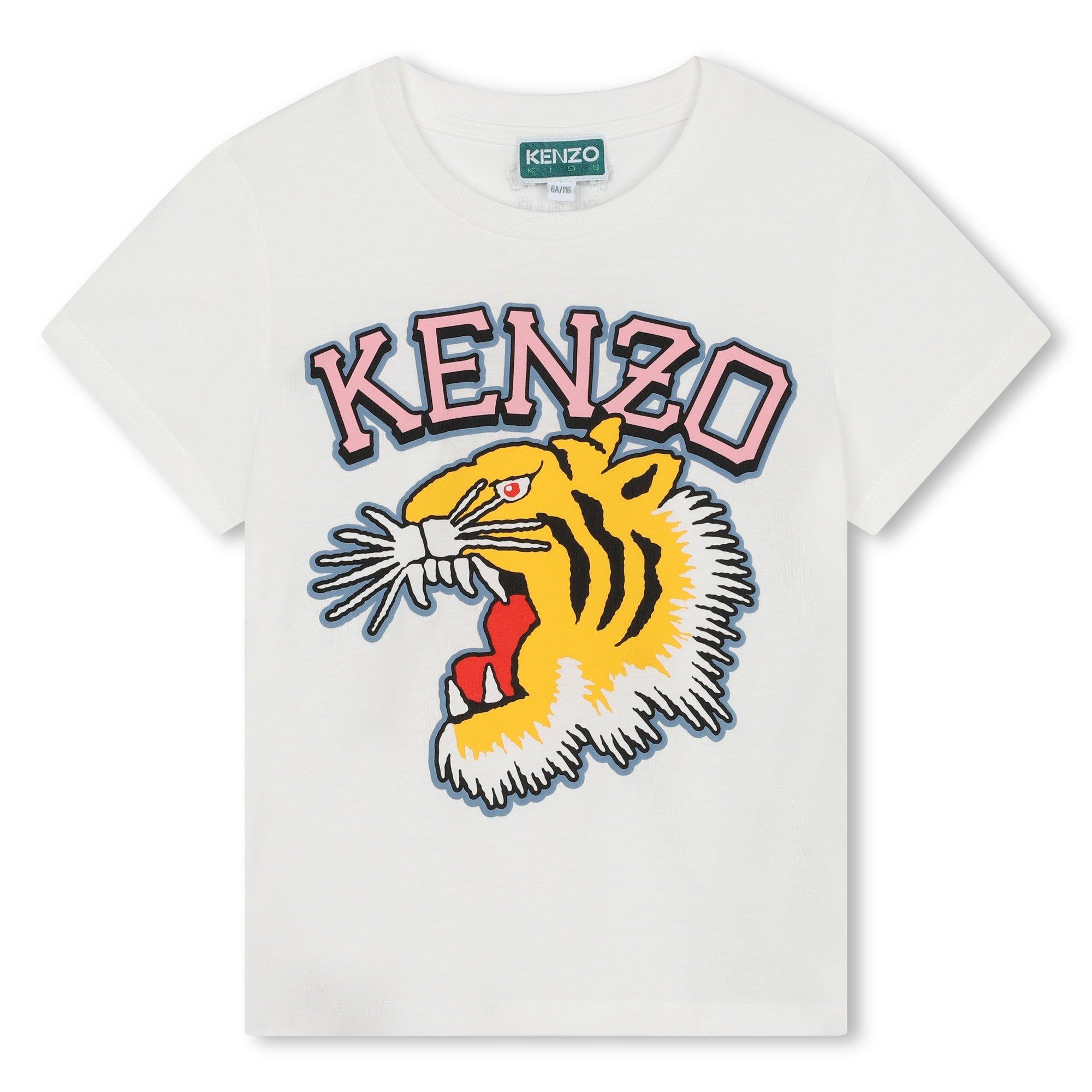 Ivory 12P - Kenzo - Varsity Tiger T-Shirt Juniors - 1