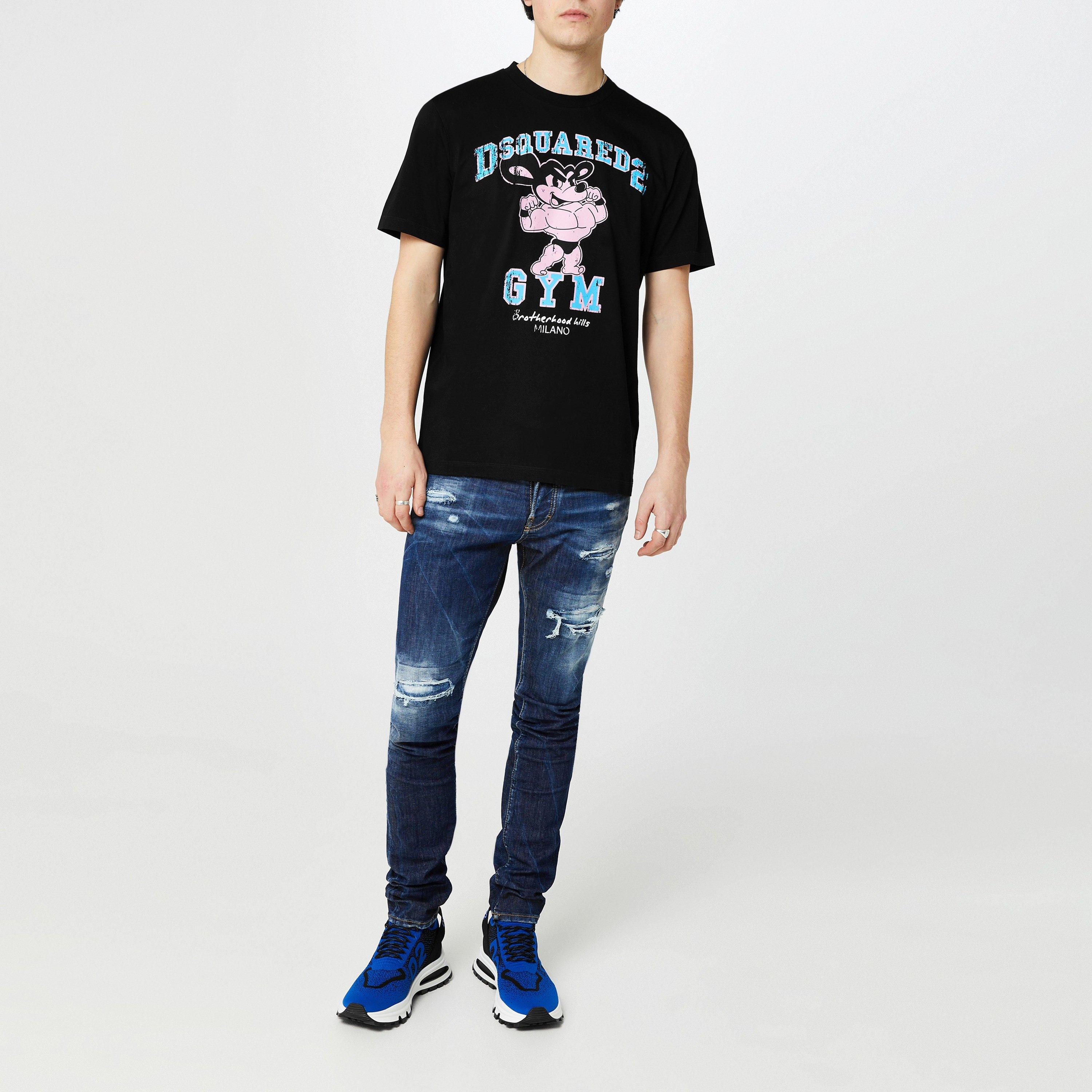 Black - DSquared2 - Gym Logo T-Shirt - 2