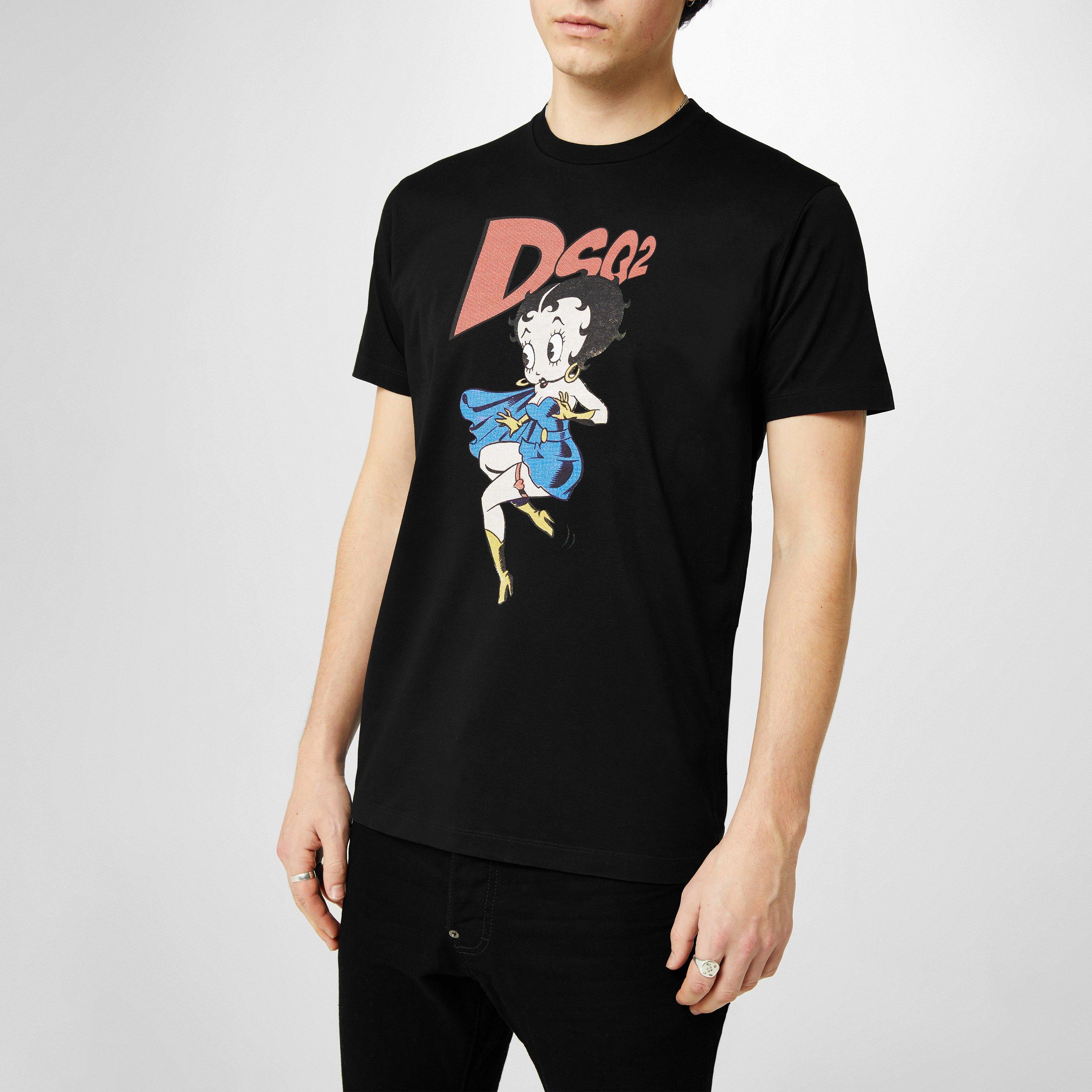 Black - DSquared2 - Boop Graphic T-Shirt - 3