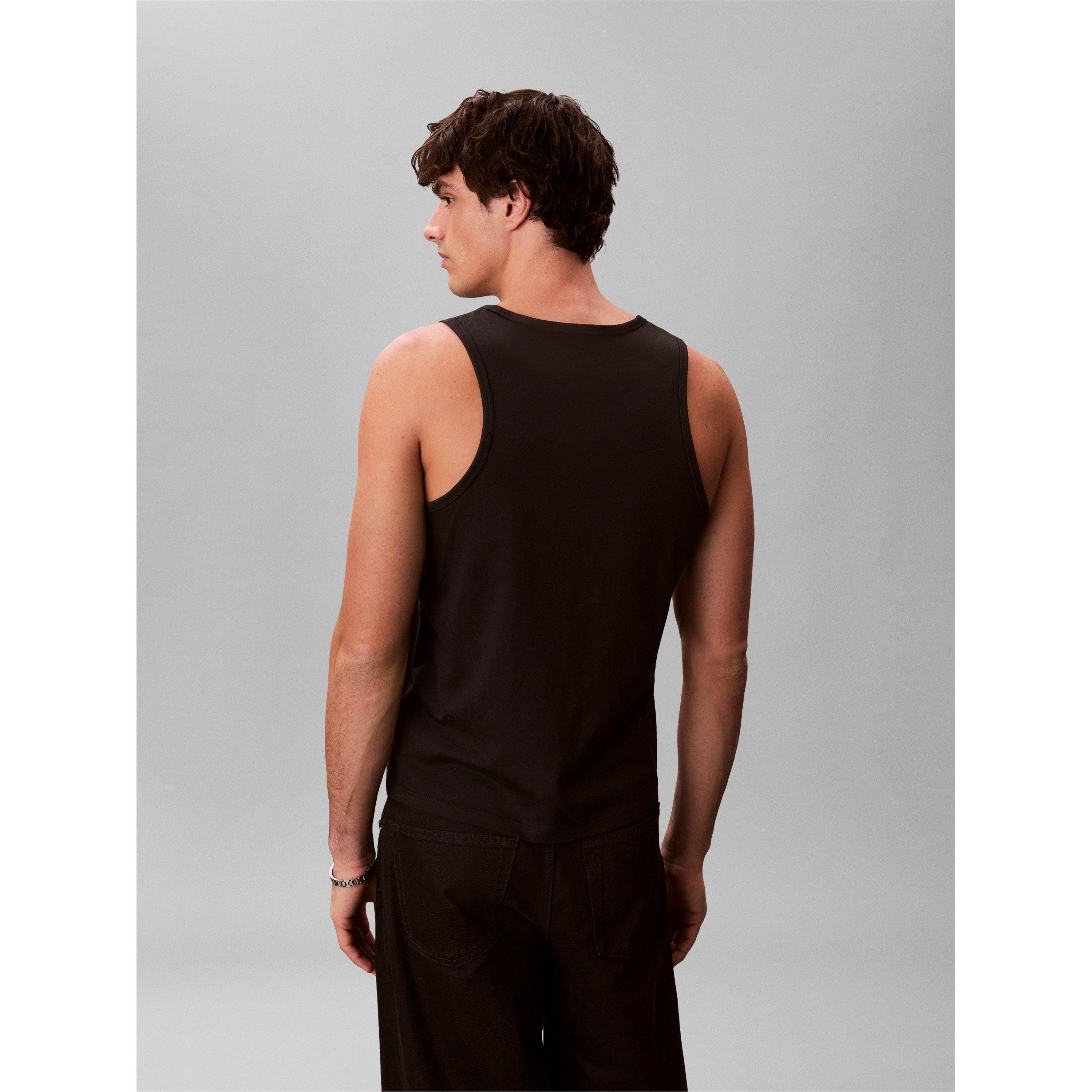 Black - Calvin Klein Jeans - CKJ Monologo Tank Sn63 - 6