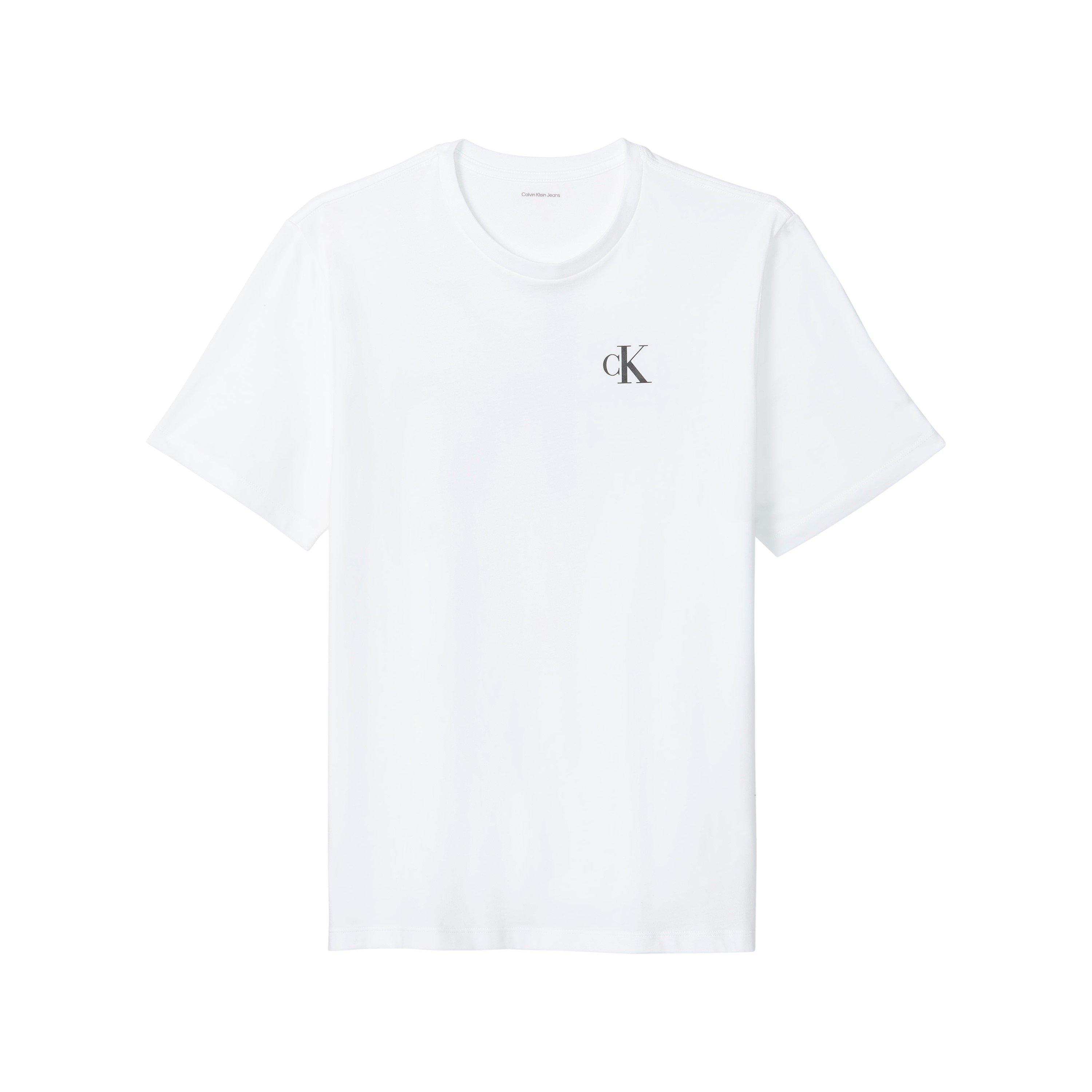 Calvin Klein Jeans Men's Mono Back Print T-Shirt - Bright White - 2XL