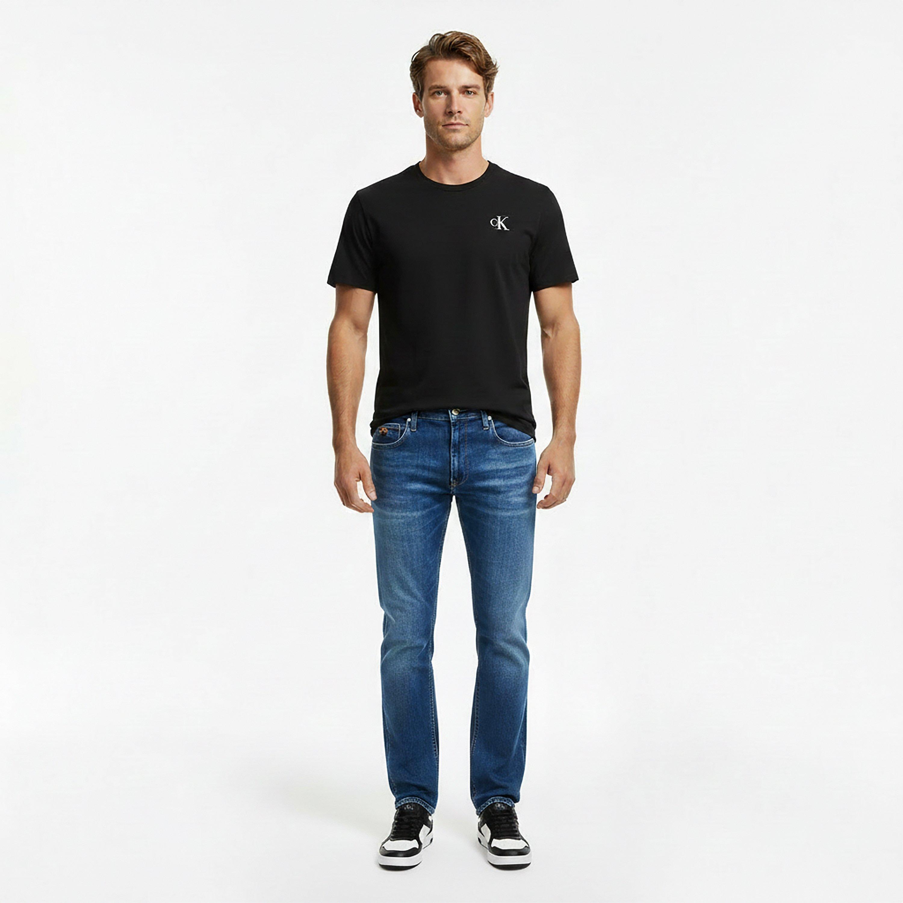 Black - Calvin Klein Jeans - Men's Mono Back Print T-Shirt - 6