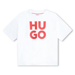 Hugo Short Sleeved Cotton T Shirt Unisex Juniors