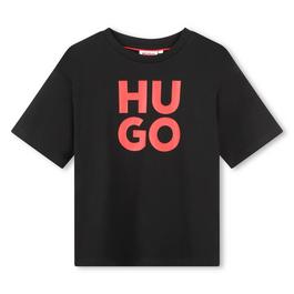 Hugo Short Sleeved Cotton T Shirt Unisex Juniors