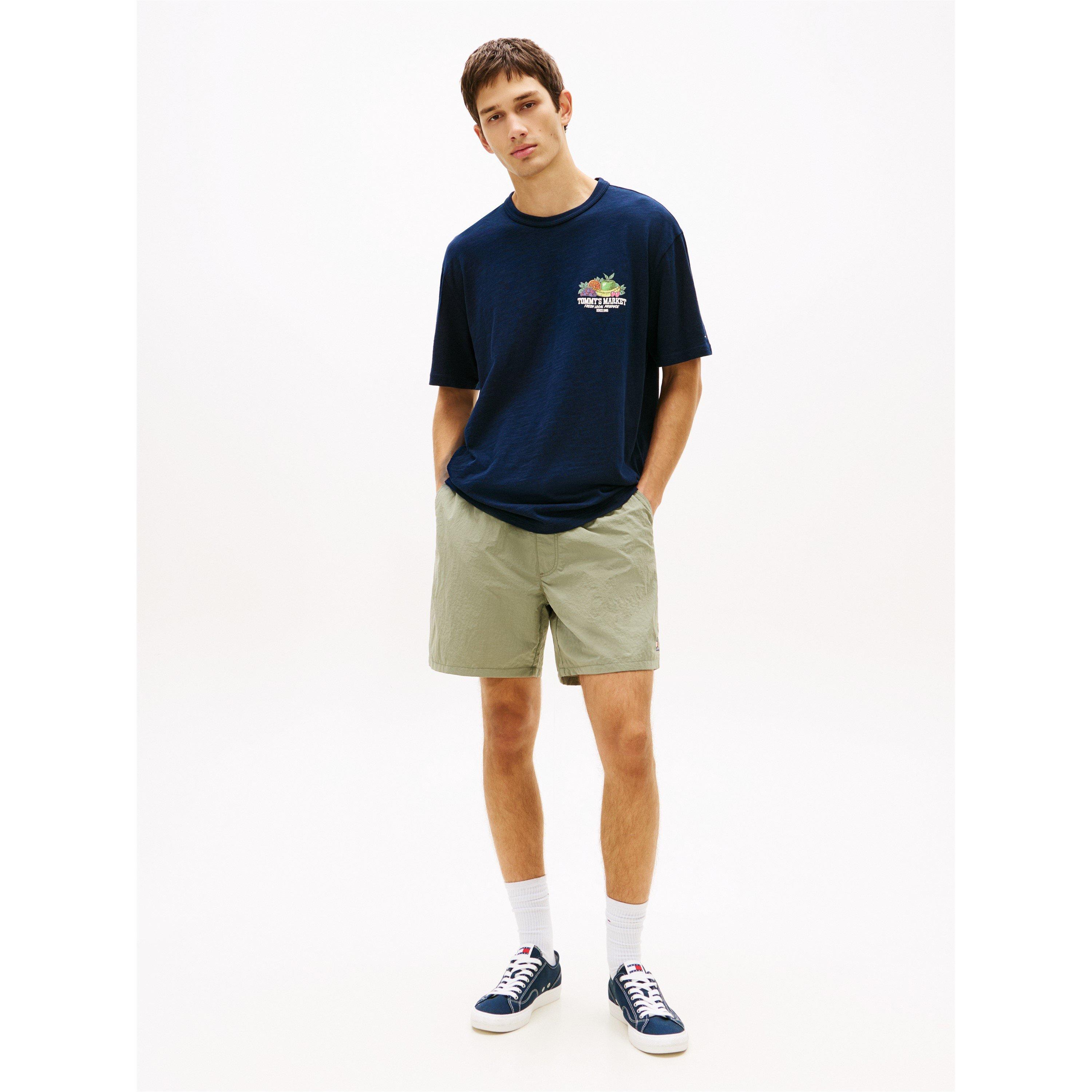 Donker Nacht Marineblauw - Tommy Jeans - TJ Fruit Tee Sn62 - 4