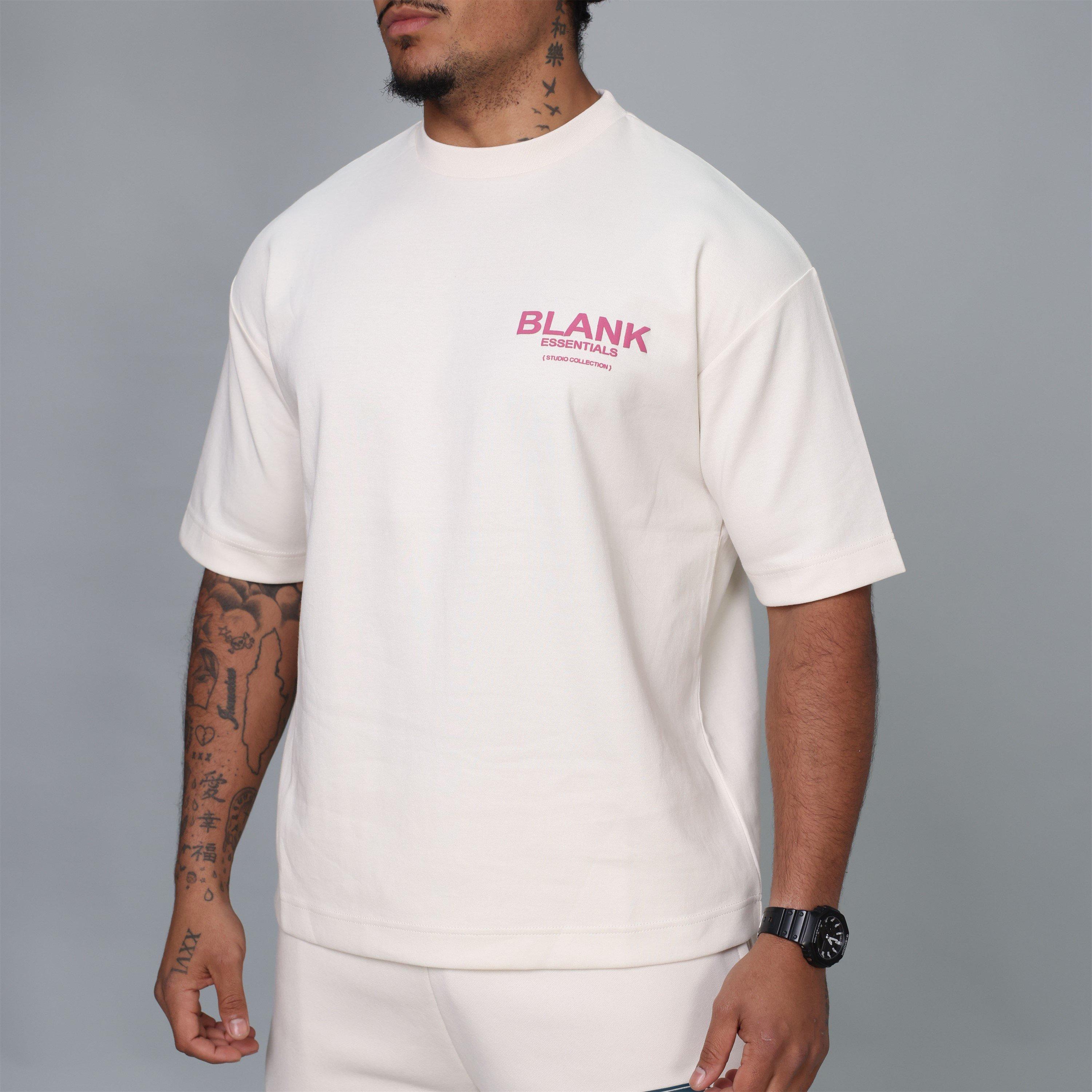 Bone - Blank Essentials - Men's Studio Collection Oversized T-Shirt - 3
