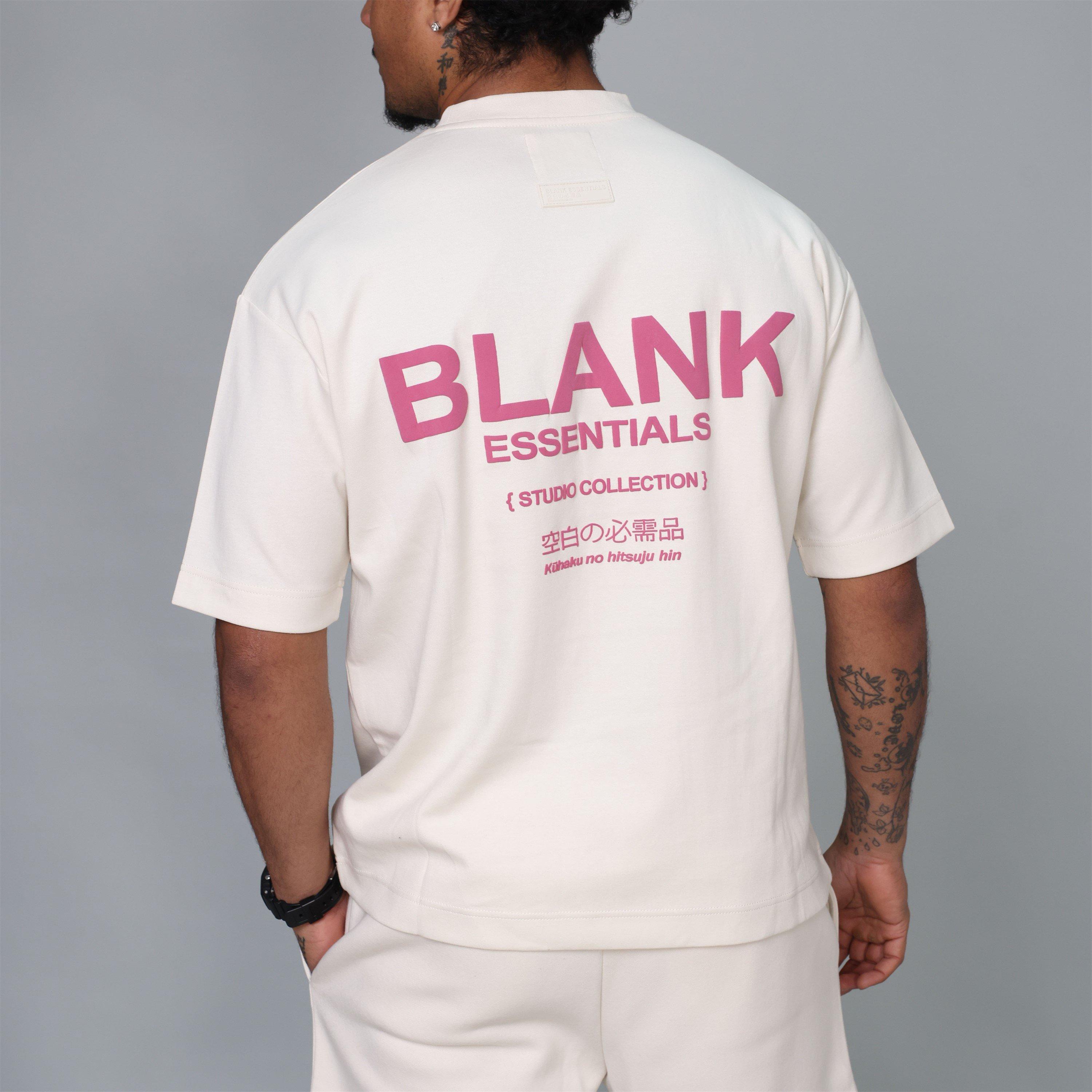 Bone - Blank Essentials - Men's Studio Collection Oversized T-Shirt - 4
