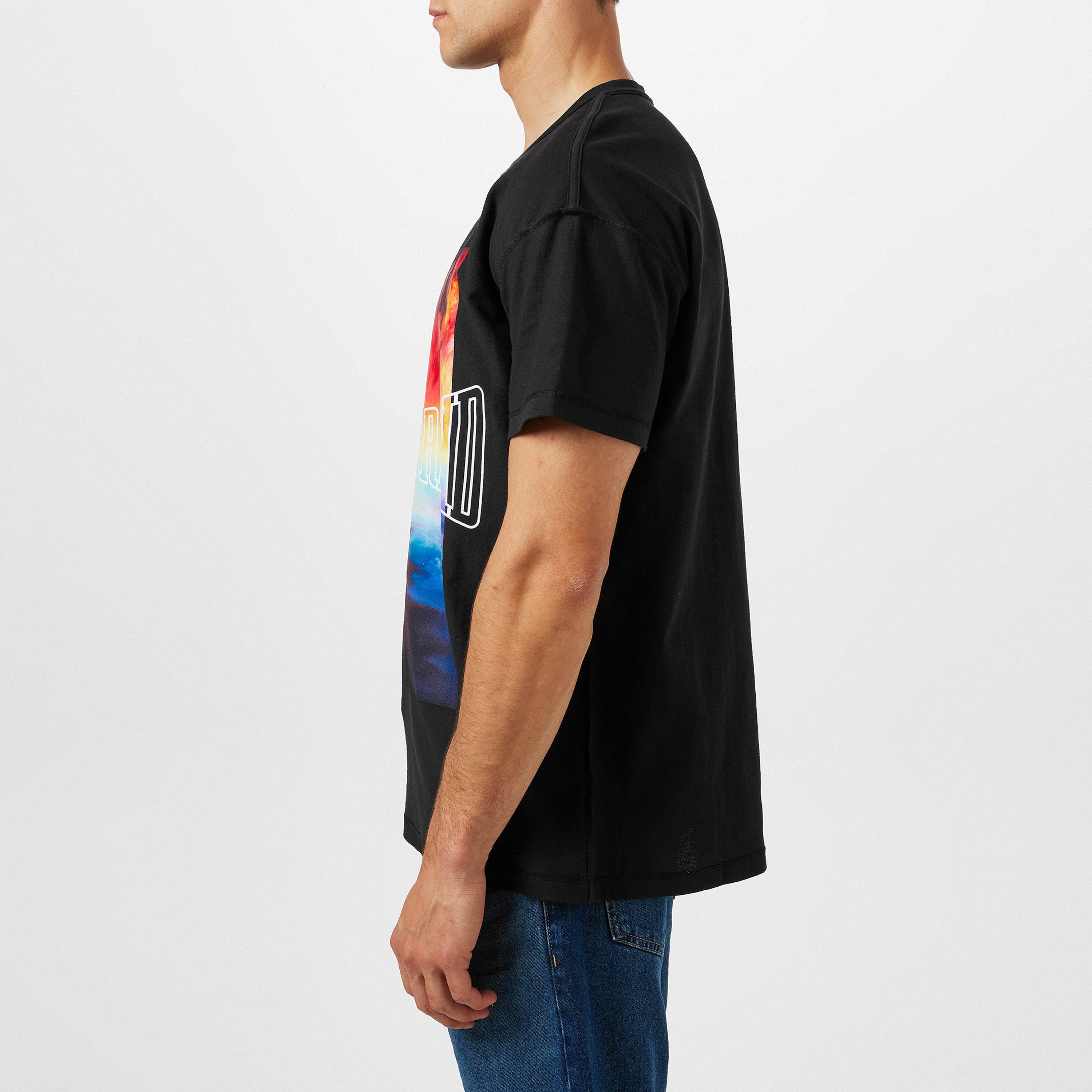 Black - Purple Brand - Men's Clouds Regular Fit T-Shirt - 2