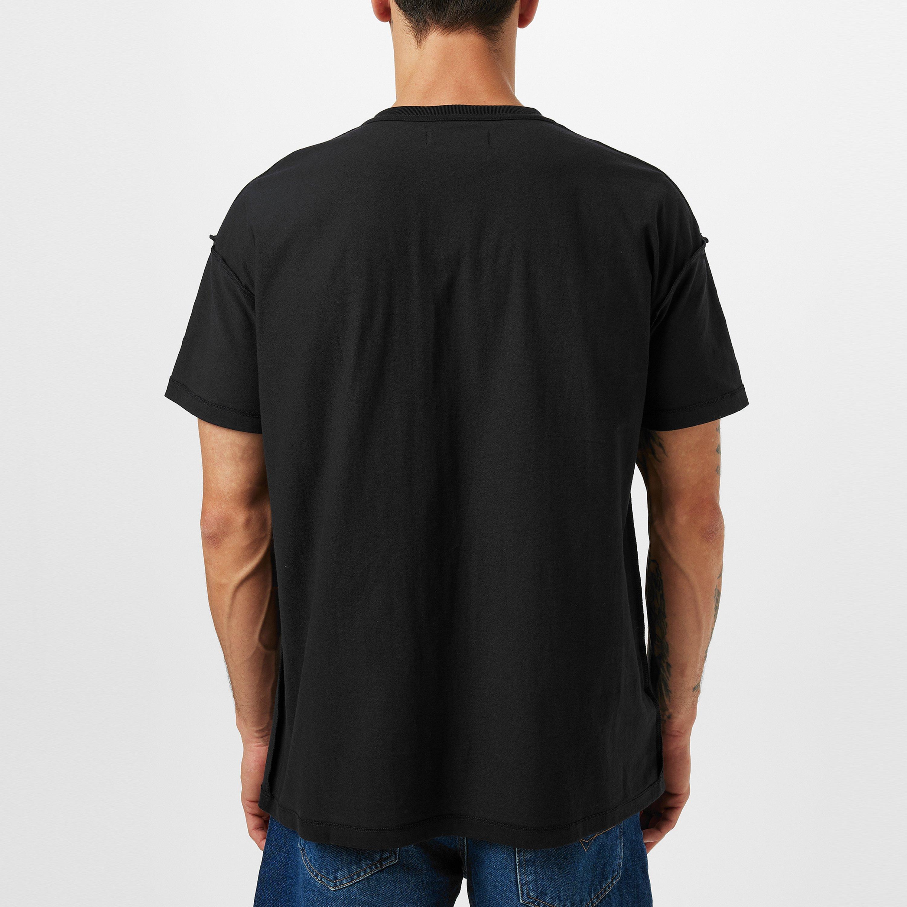 Black - Purple Brand - Men's Clouds Regular Fit T-Shirt - 3