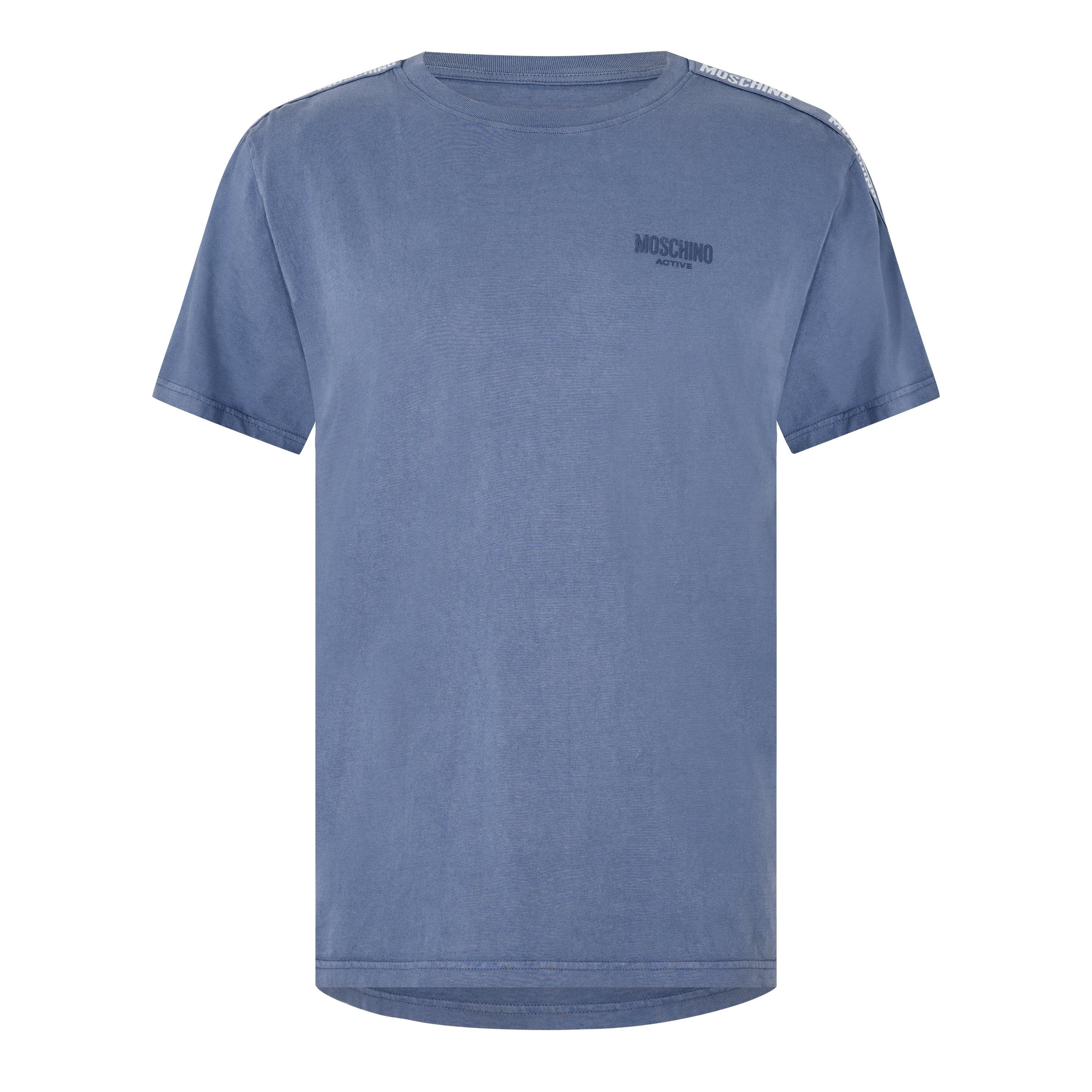 Blue - Moschino - Moschin Ton Tape Tee Sn62 - 1