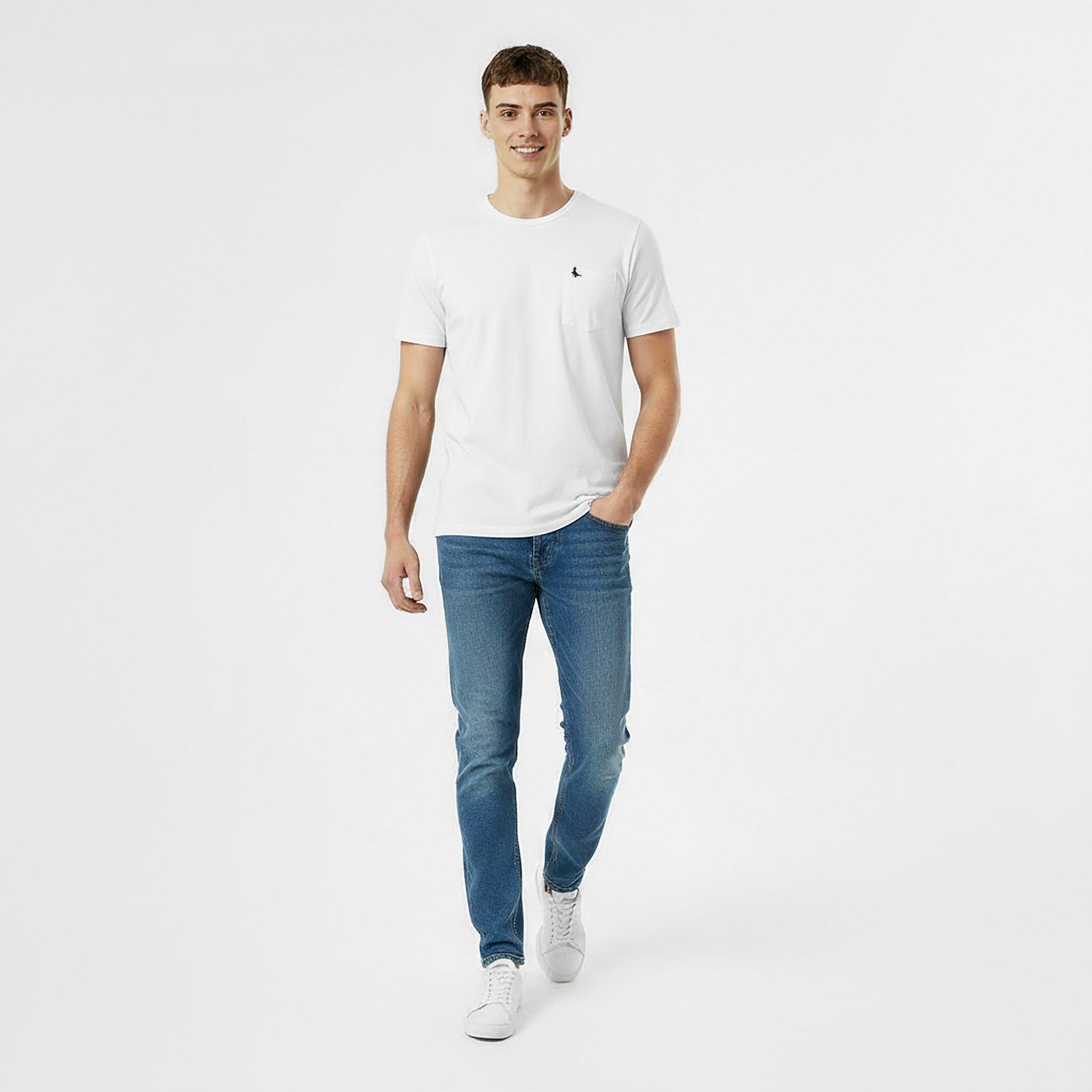 White - Jack Wills - JW Ayleford Logo T Shirt - 6