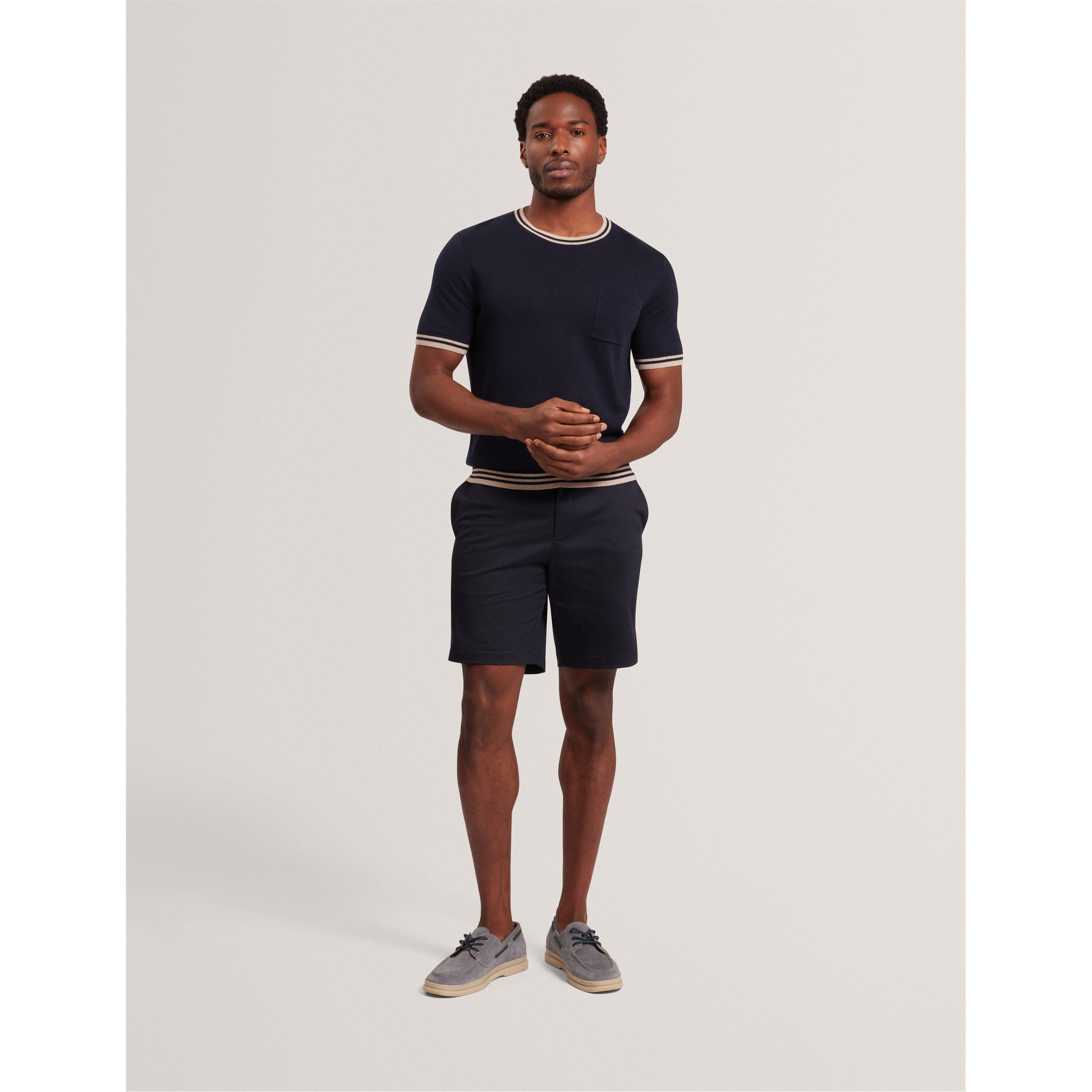 Navy - Ted Baker - Ted SS Linen Blend T Sn62 - 5