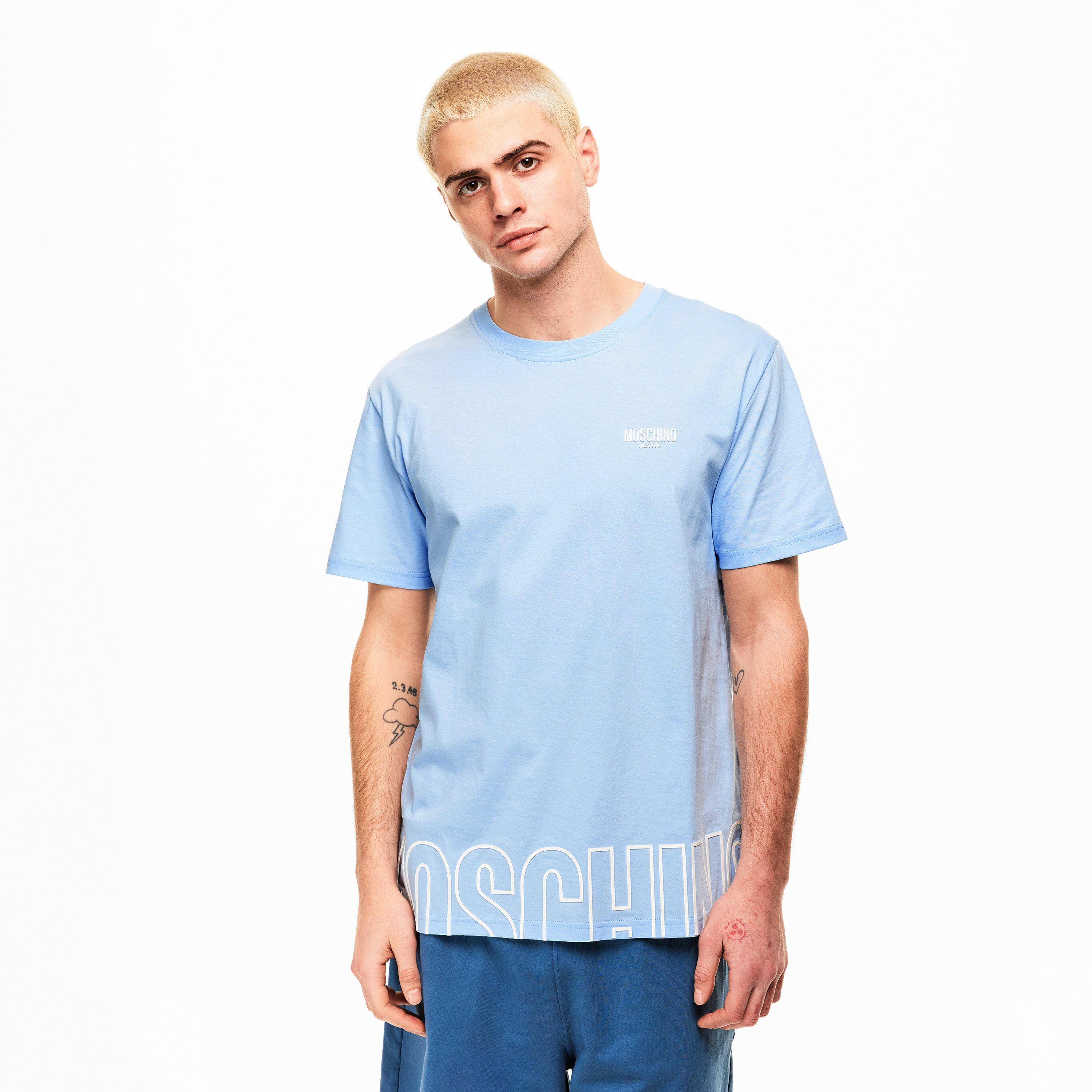 Light Blue - Moschino - Moschin Maxi Tee Sn63 - 3