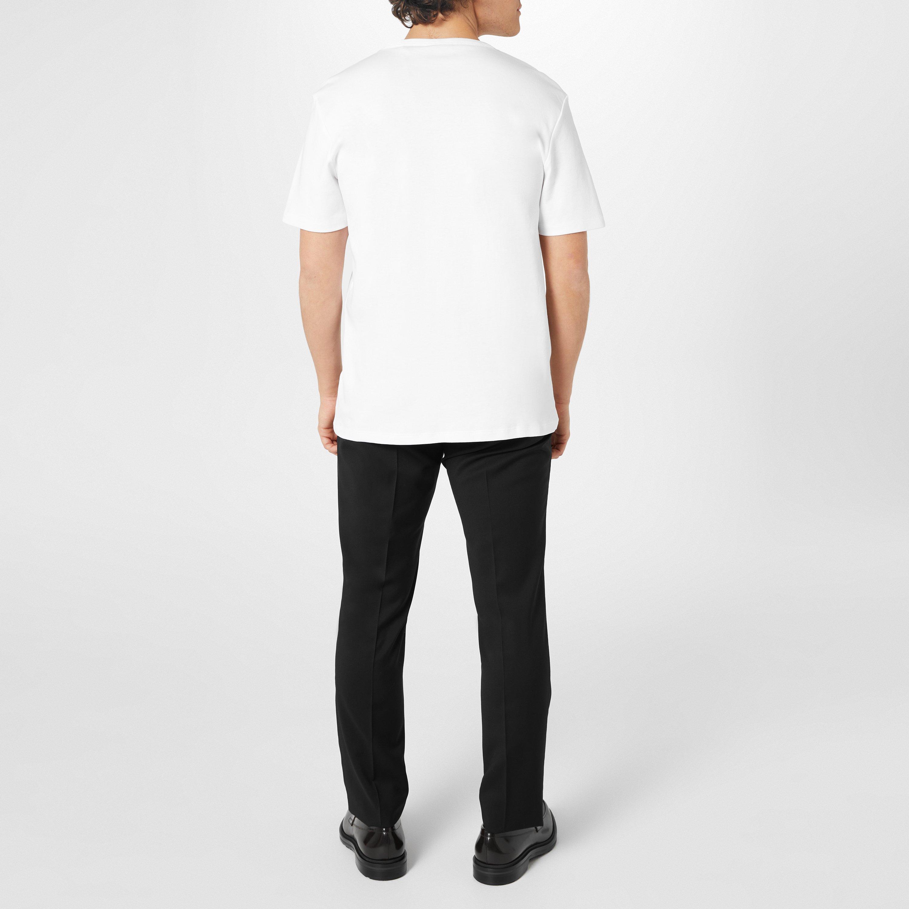 White - Hugo - Hugo Dozy Plain Logo T-Shirt Mens - 2