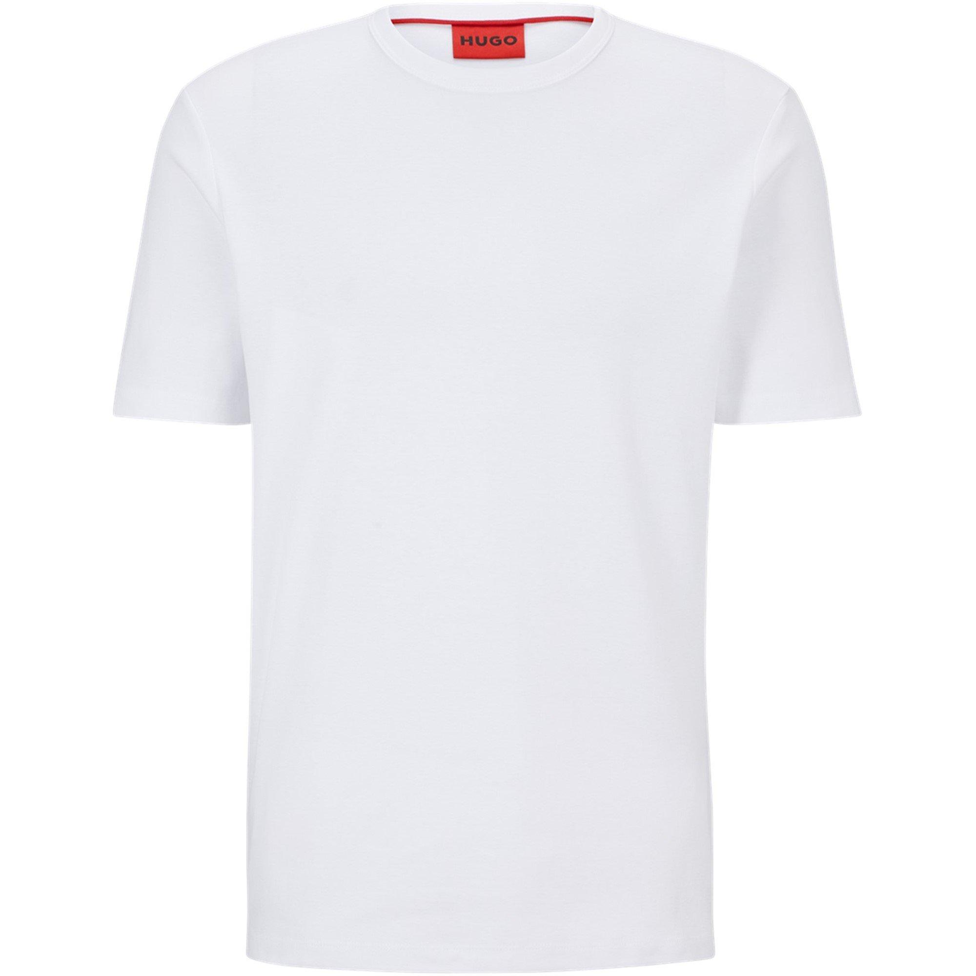 White - Hugo - Hugo Dozy Plain Logo T-Shirt Mens - 3