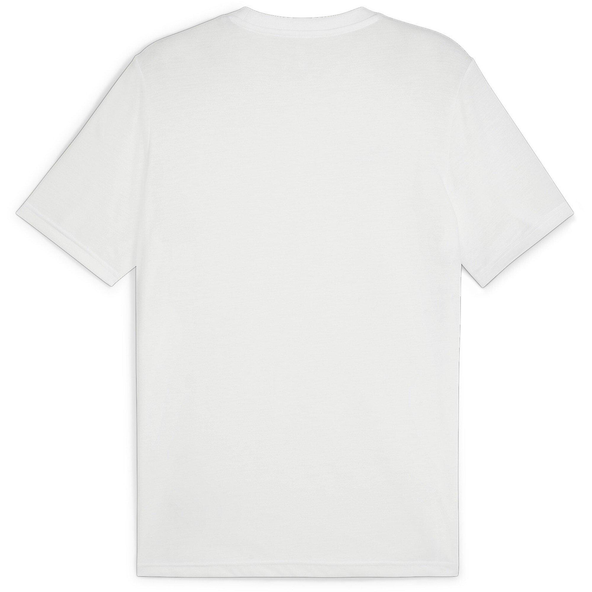Hvid/Sølv - Puma - Men's Teamfinal Casuals Regular Fit T-Shirt - 2