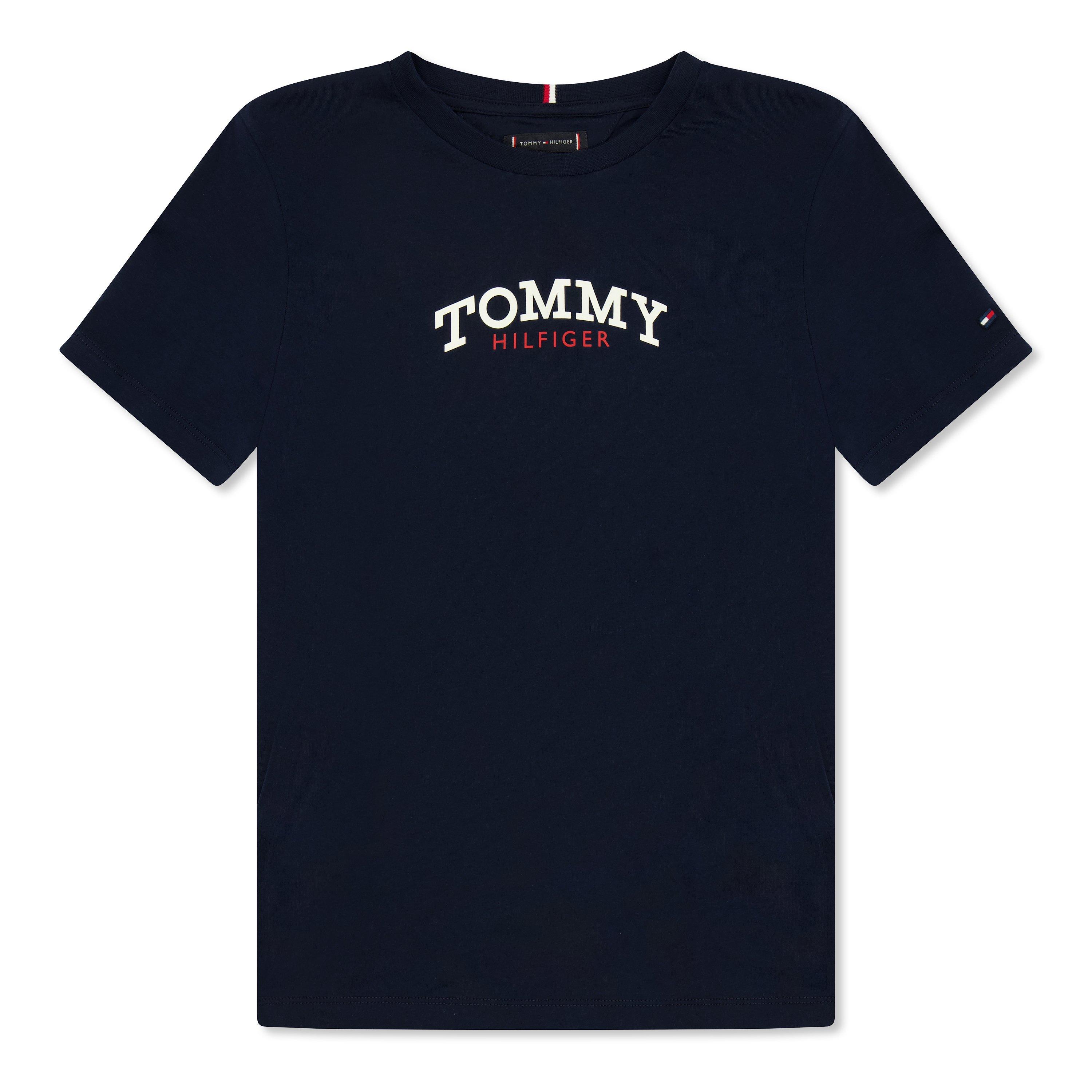 Tommy Hilfiger Boys Kids' Mono T-Shirt - Night Navy C1g - 8Y