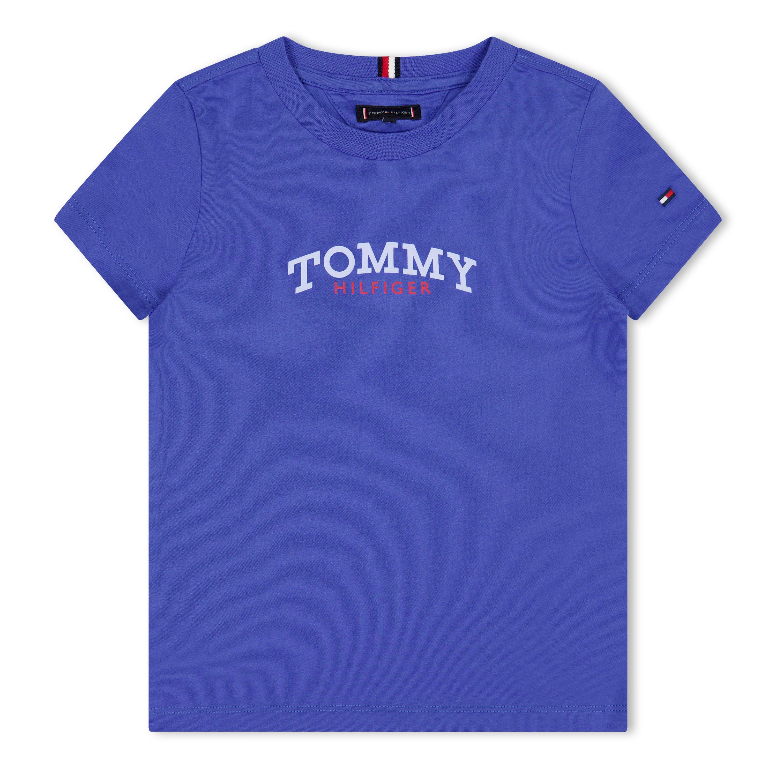 Tommy Hilfiger Boys Kids' Mono T-Shirt - Empire Blue C6h - 8Y