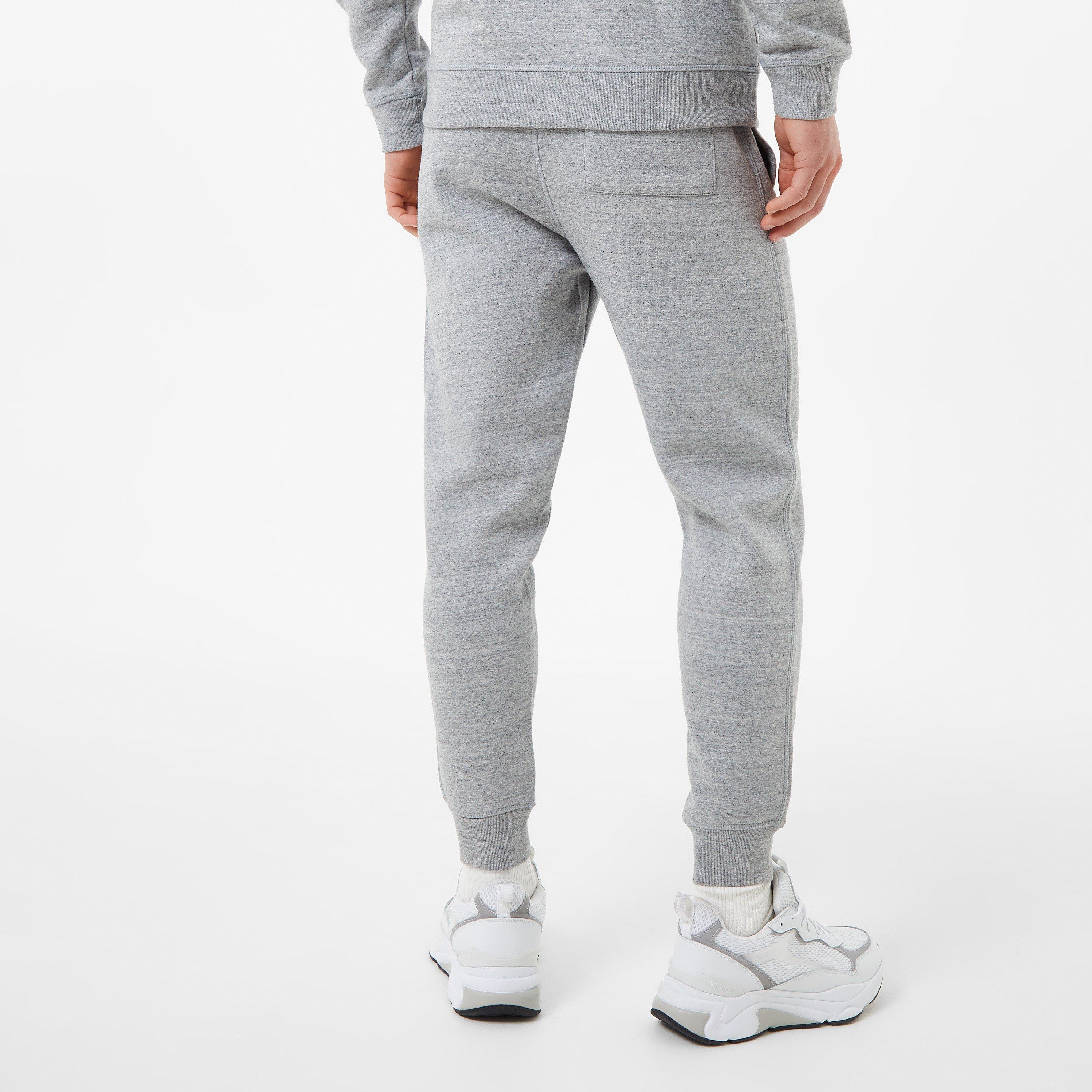 Grey Marl - Jack Wills - Haydor Logo Joggers - 2