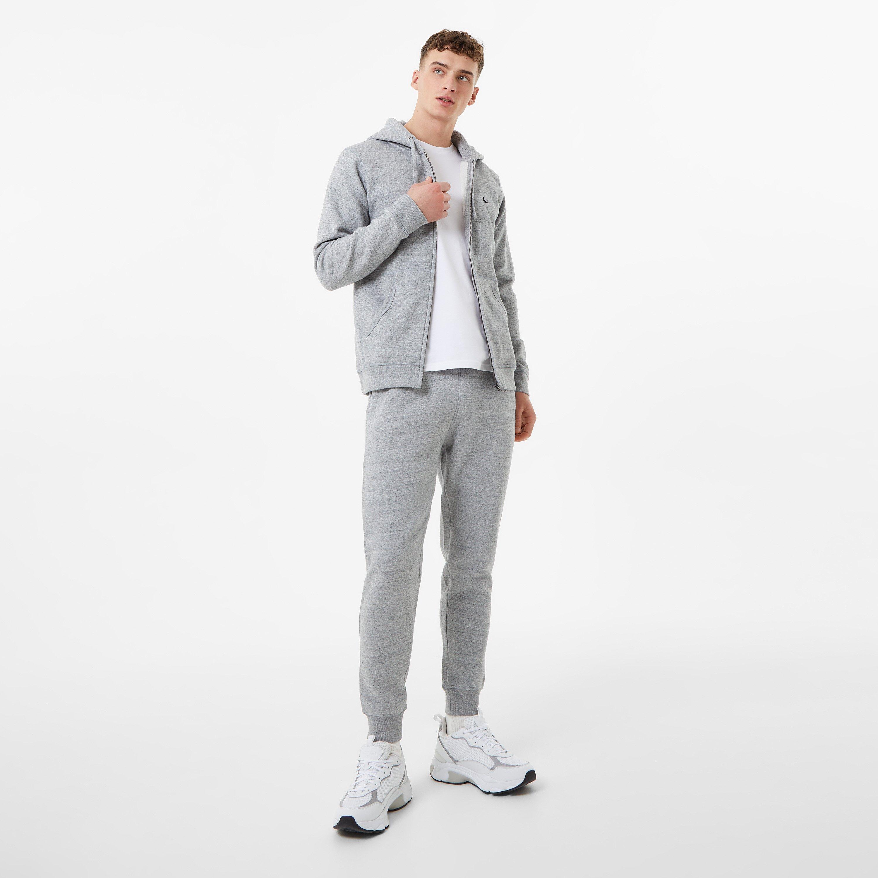 Grey Marl - Jack Wills - Haydor Logo Joggers - 4