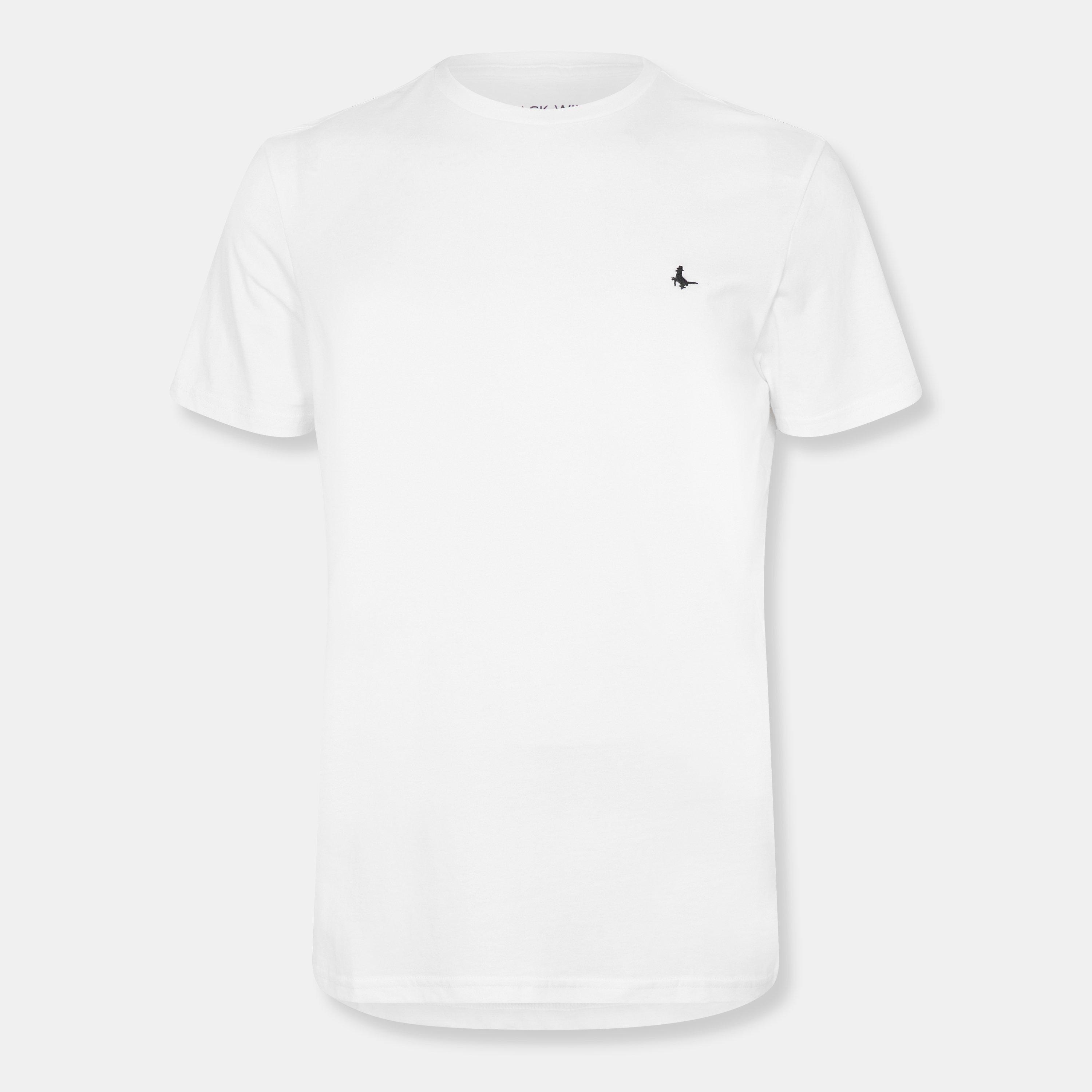 White - Jack Wills - JW Sandleford T-Shirt Mens - 1