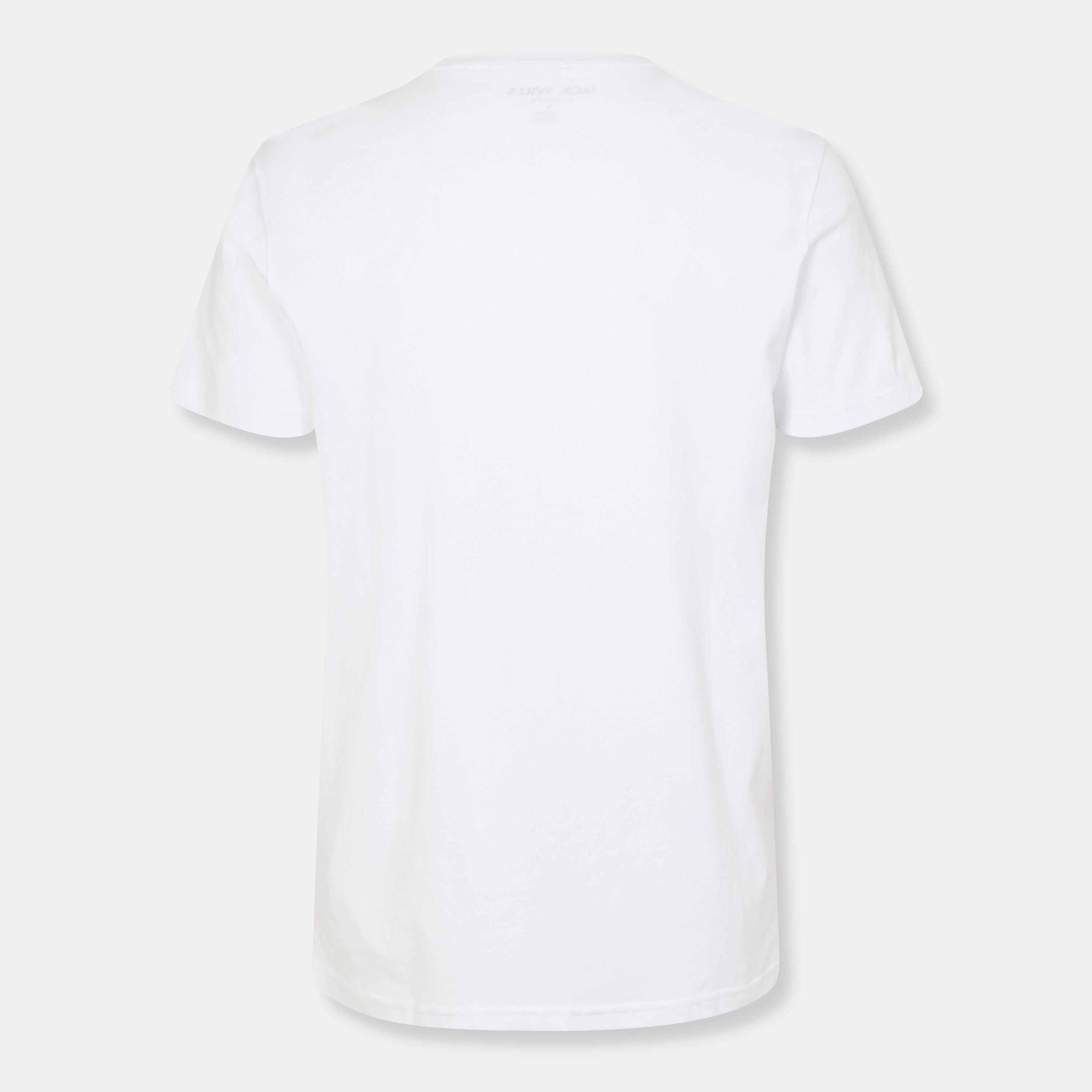 Weiß - Jack Wills - Sandleford T-Shirt Mens - 2